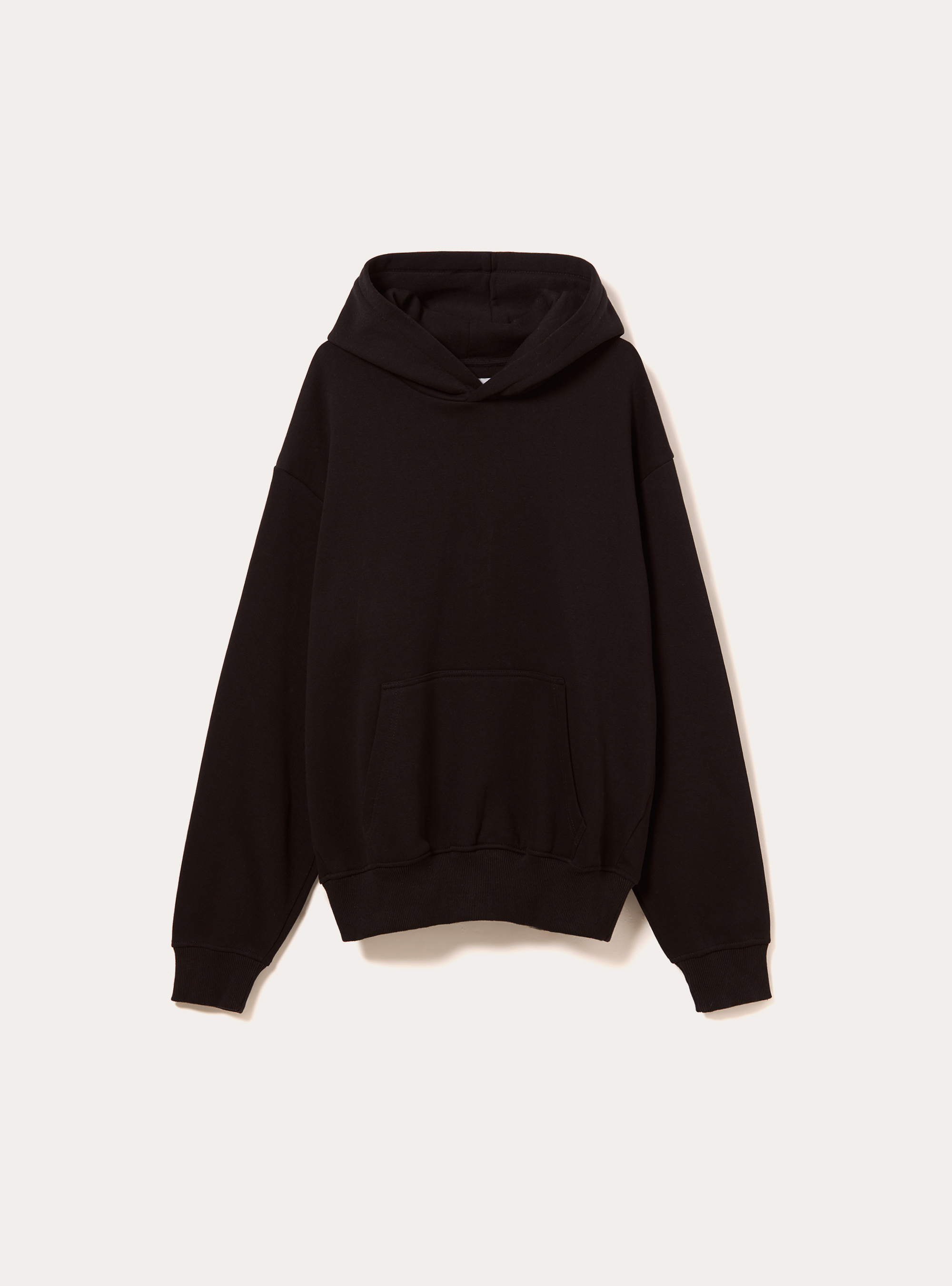Sweat &agrave; capuche coupe boxy, BK1 BLACK