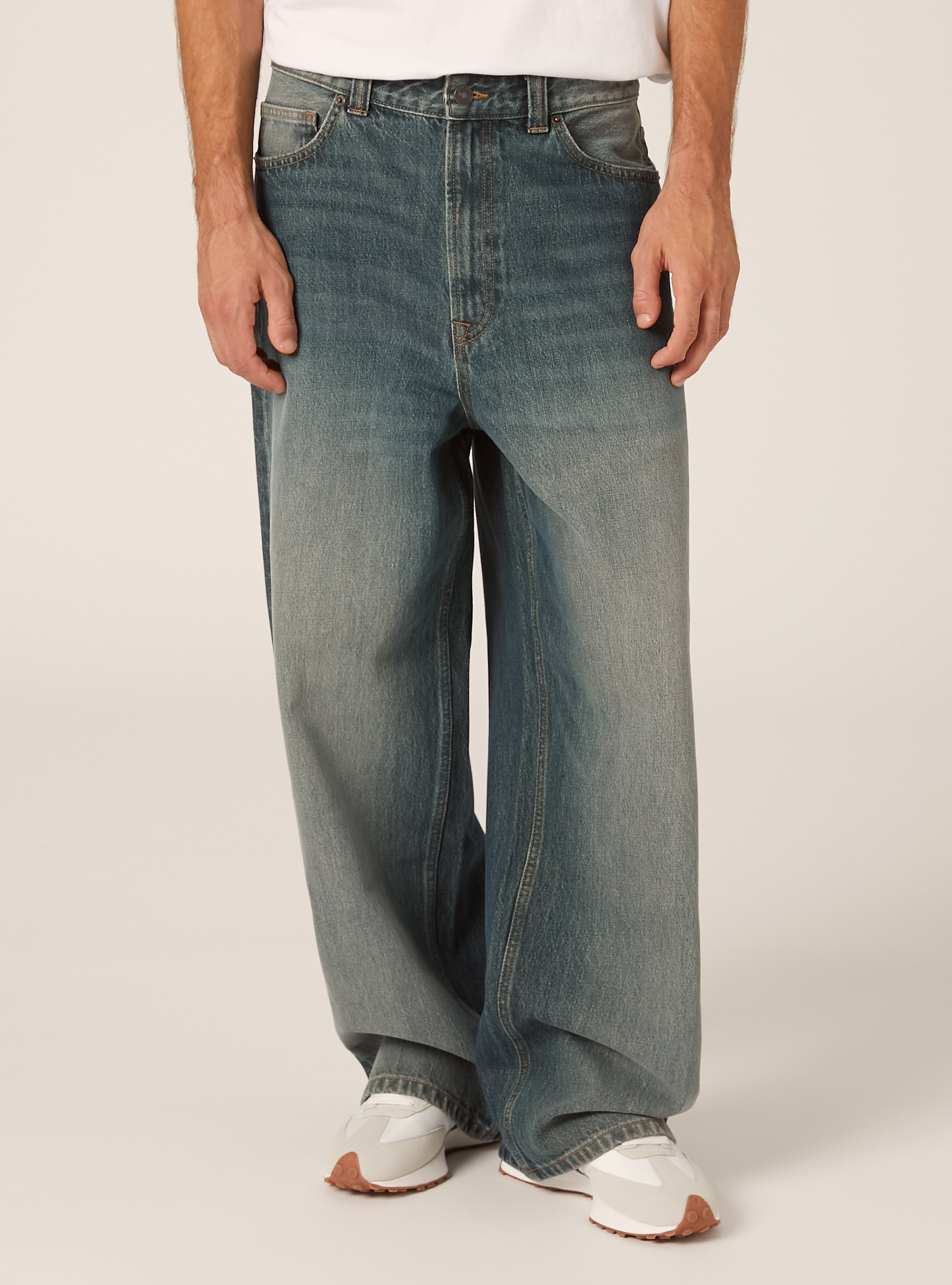 Jeans coupe super baggy, D100 BLUE DARK OVERDYE