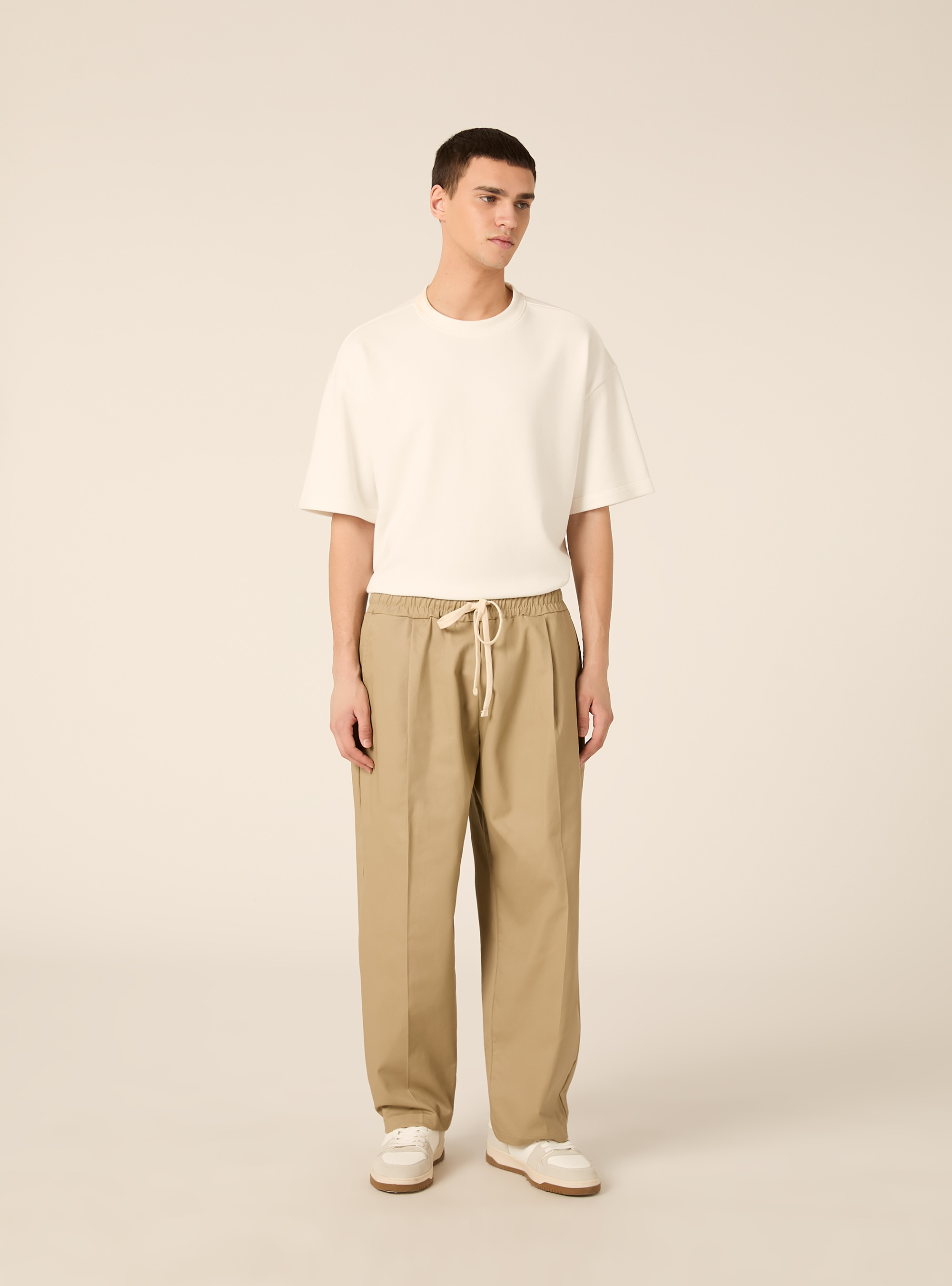 Balloon-fit trousers, BG2 BEIGE MEDIUM