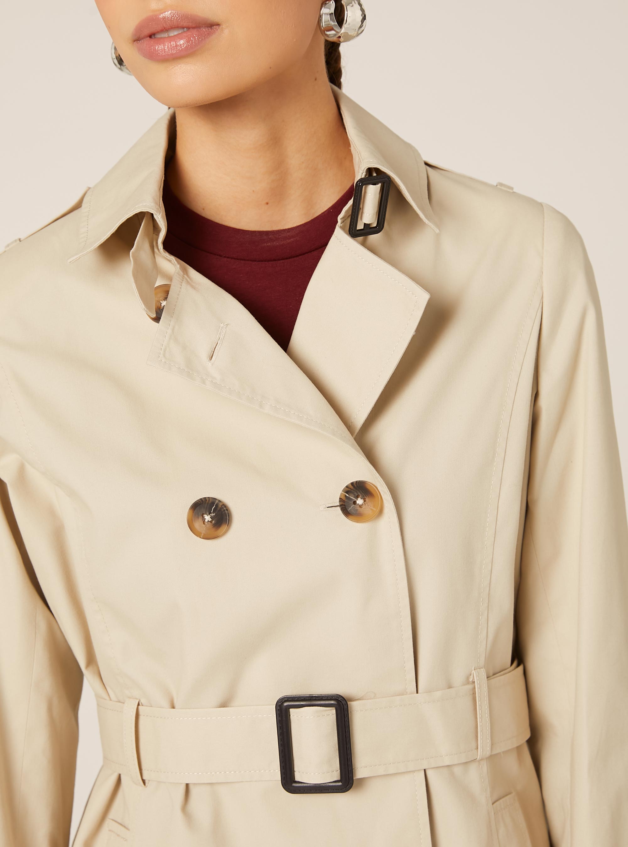 Trench souple avec ceinture, BG2 BEIGE MEDIUM