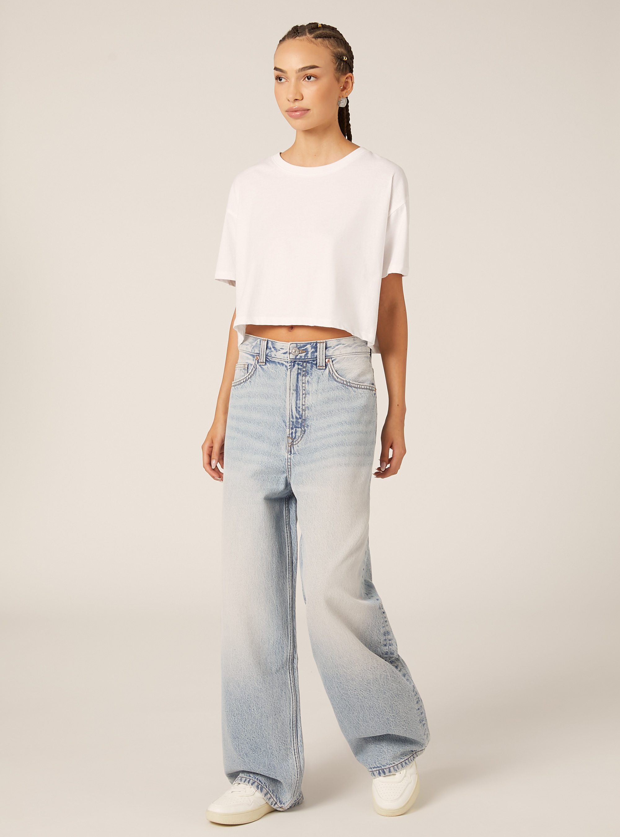 Jean super baggy, D006 AZURE