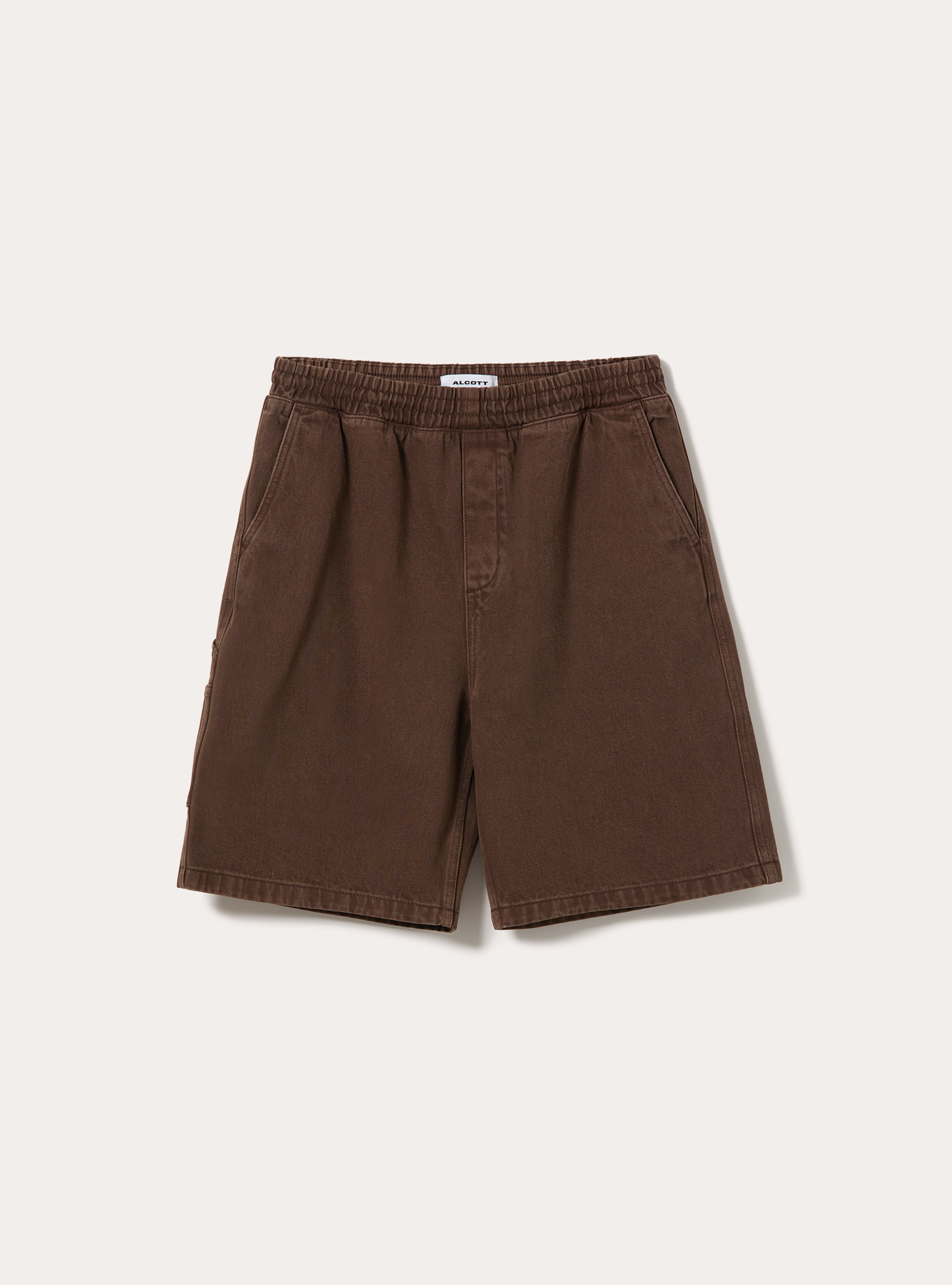 Carpenter-Bermudas mit elastischem Bund, BR2 BROWN MEDIUM