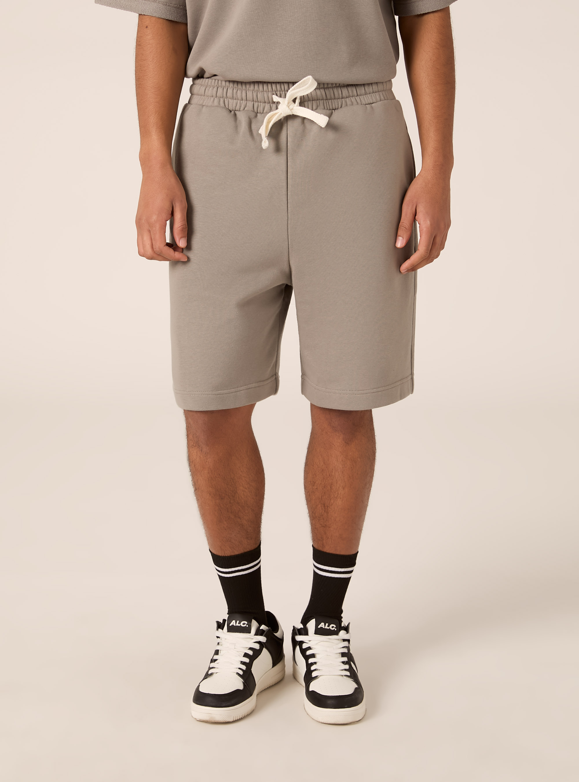 Bermudas b&aacute;sicos de felpa, GY2 GREY MEDIUM