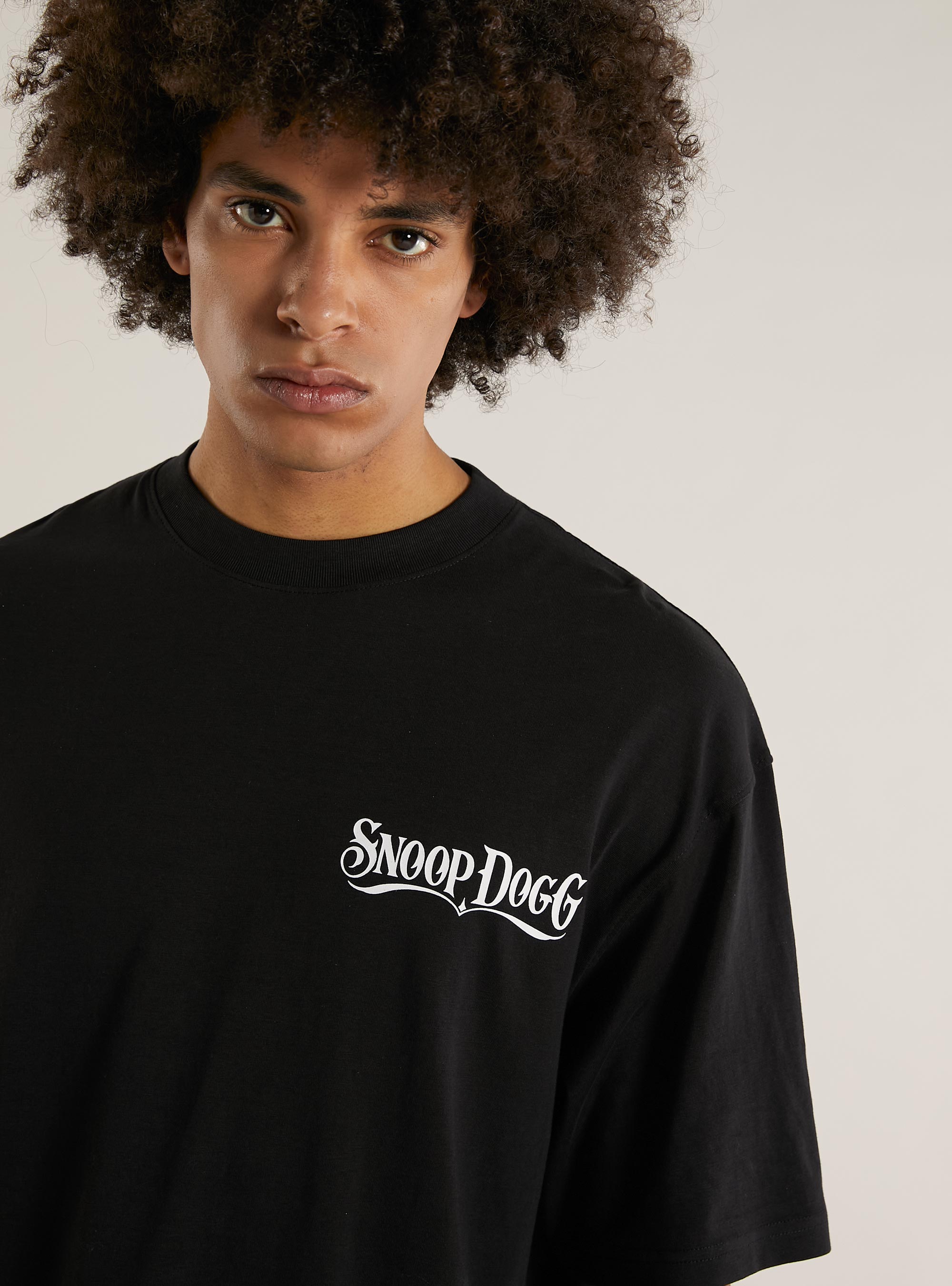 T-shirt coupe carr&eacute;e Snoop Dogg / Alcott, BK1 BLACK