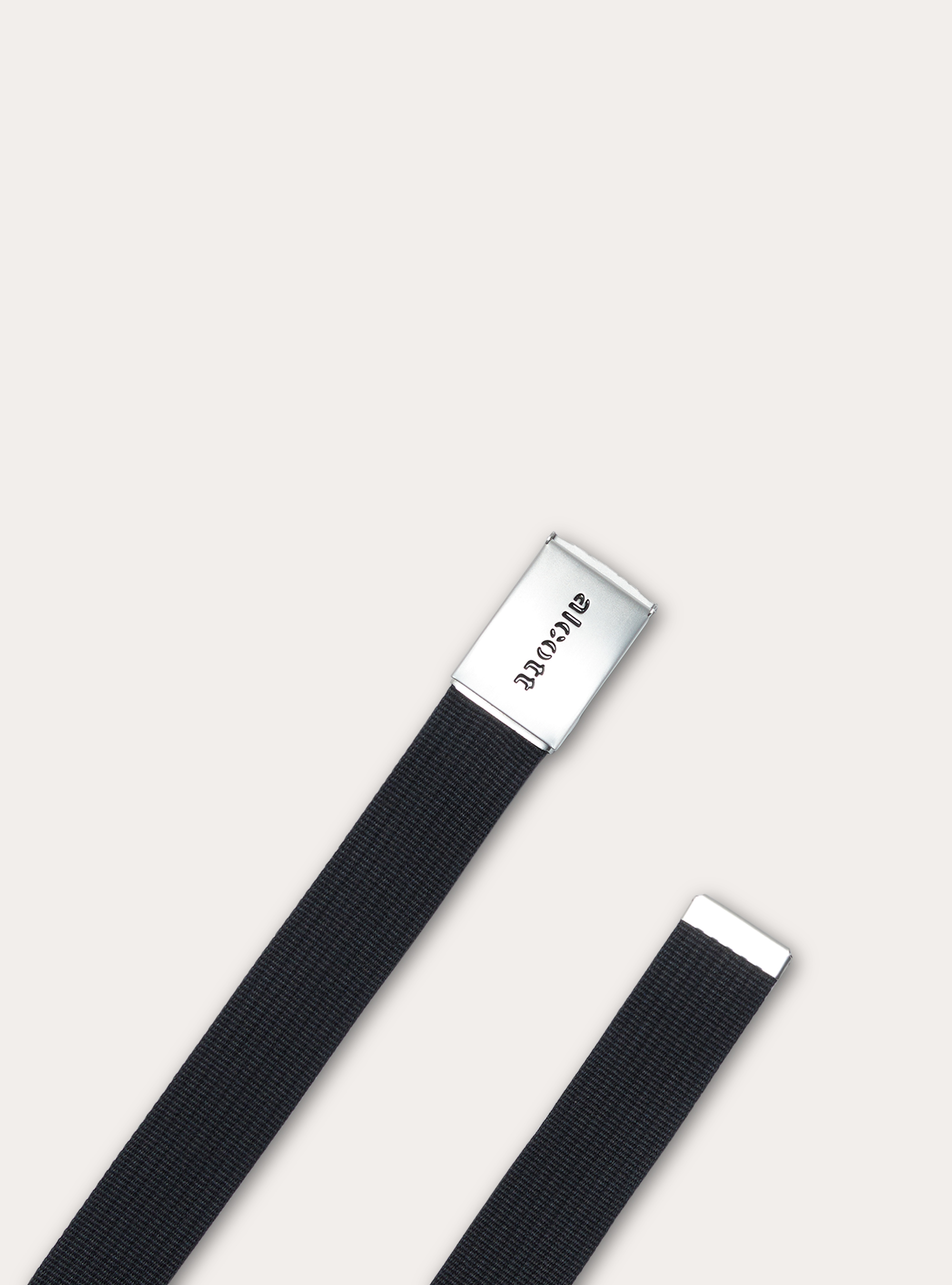 Ceinture tress&eacute;e avec fermeture &agrave; pression, BK1 BLACK