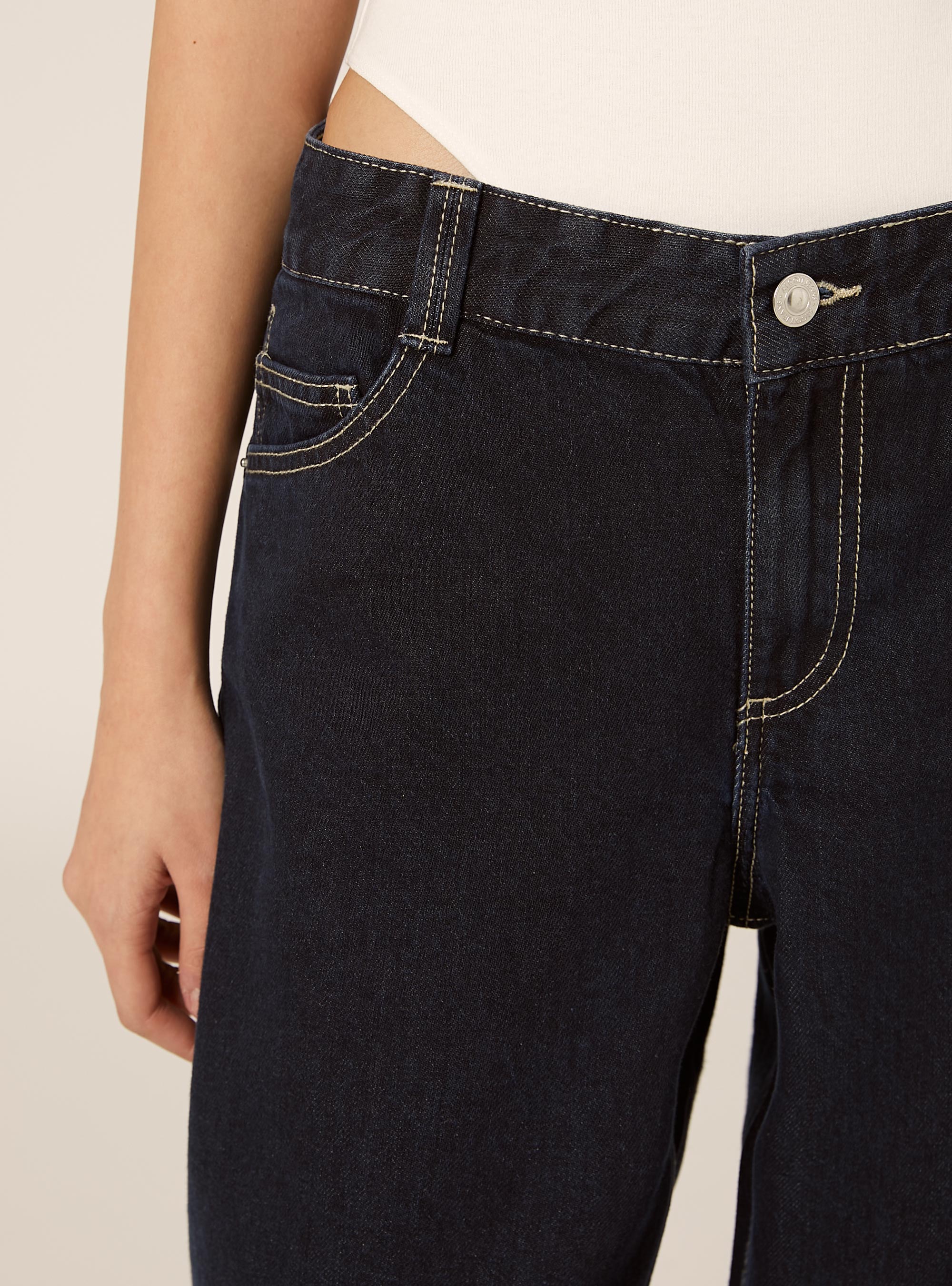 Vaqueros baggy barrel, D001 DEEP BLUE