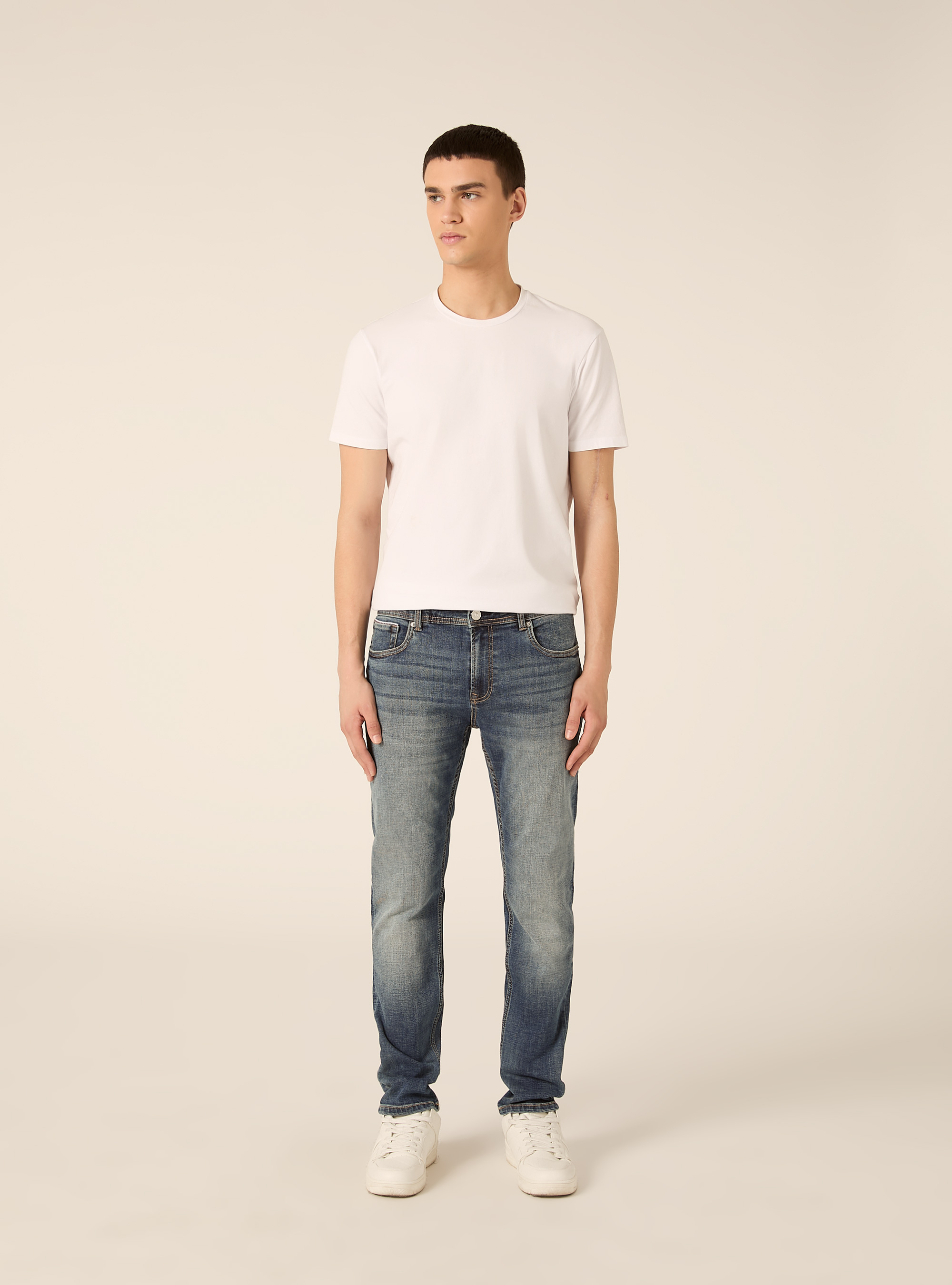 Skinny fit jeans, D002 MEDIUM DARK BLUE