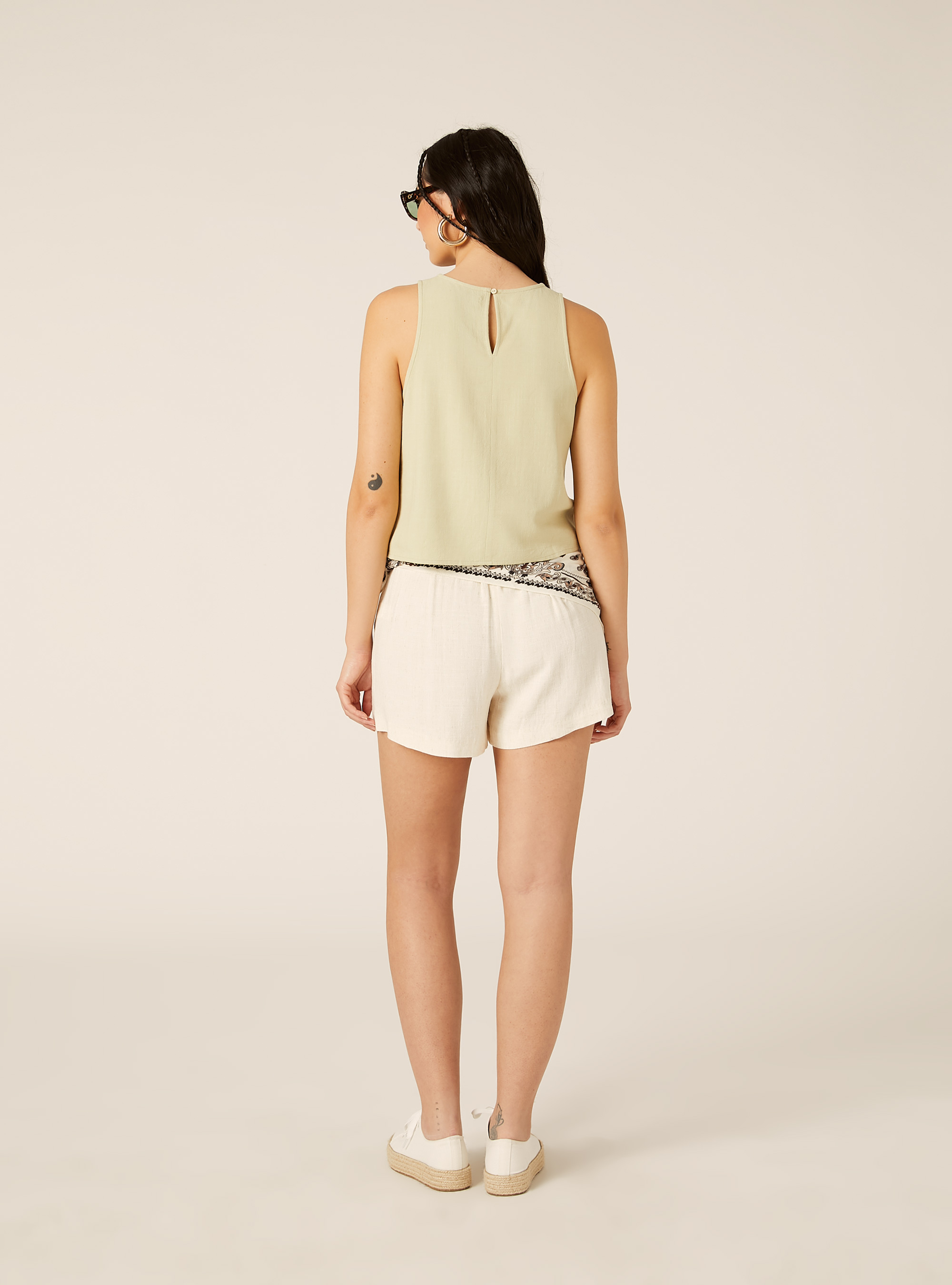 Basic-Tanktop aus Leinenmix, KY3 KAKY LIGHT