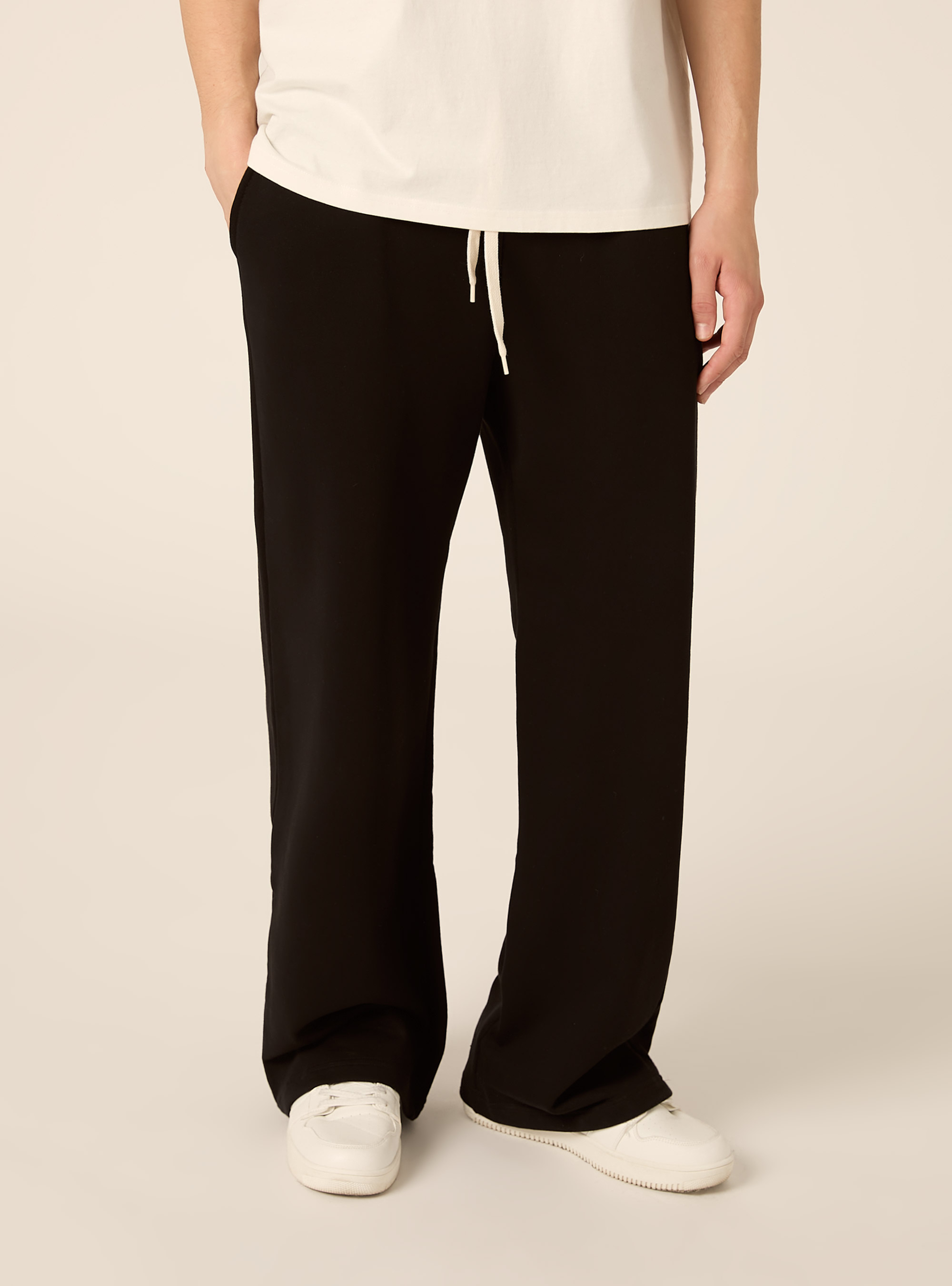 Jogginghose mit weitem Bein, BK1 BLACK