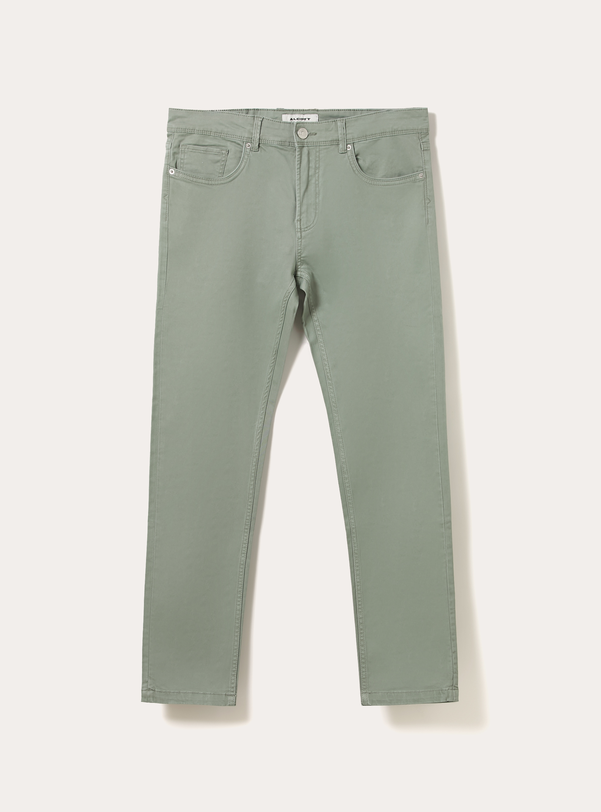 Slim fit cotton trousers, GN2 GREEN MEDIUM