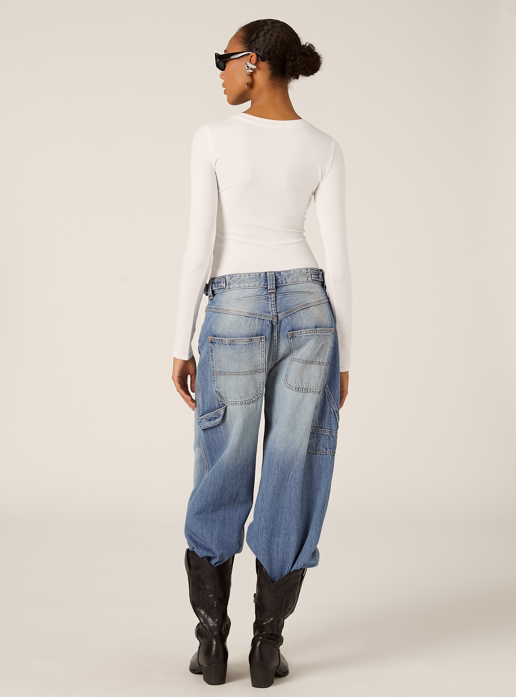 Body &agrave; manches longues, WH2 WHITE