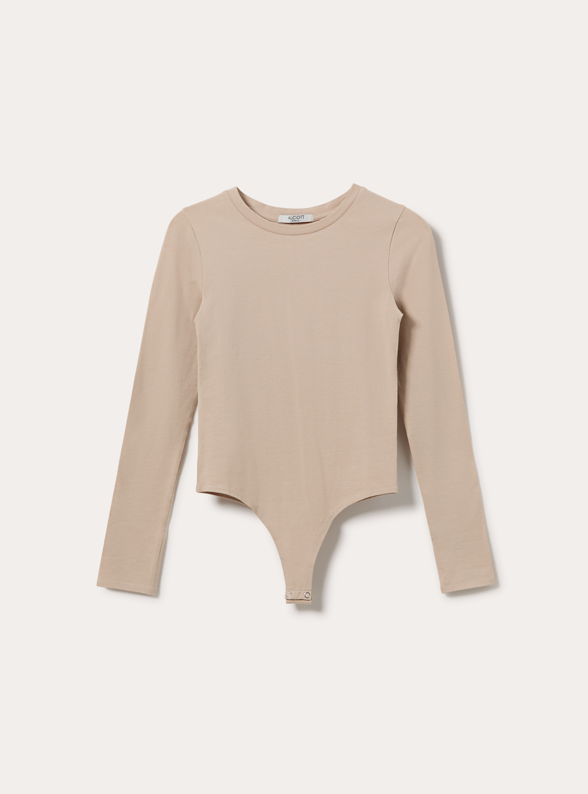Long Sleeve Crew Neck Body, BG3 BEIGE LIGHT