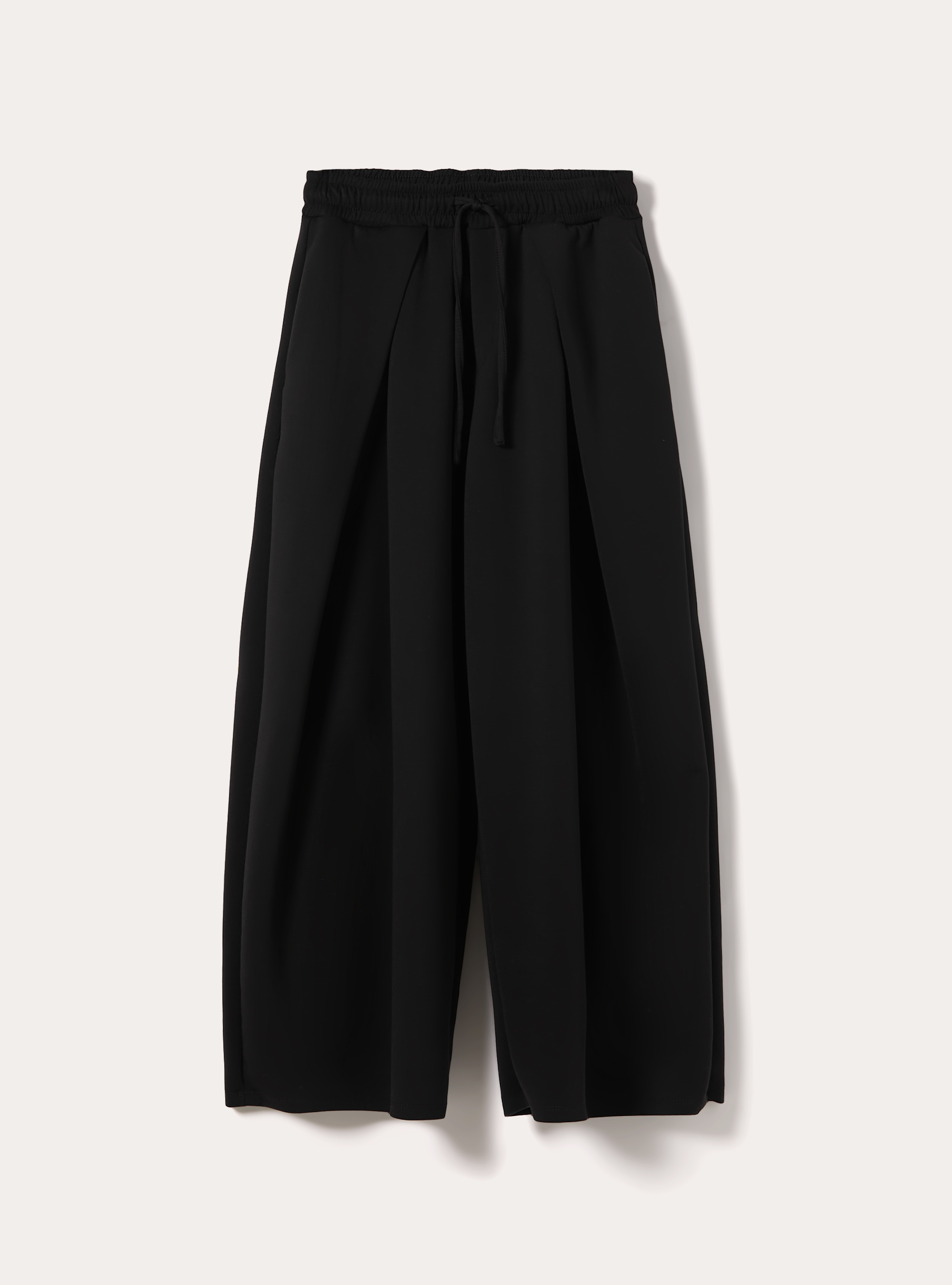 Pantal&oacute;n de scuba barrel fit con pinzas, BK1 BLACK