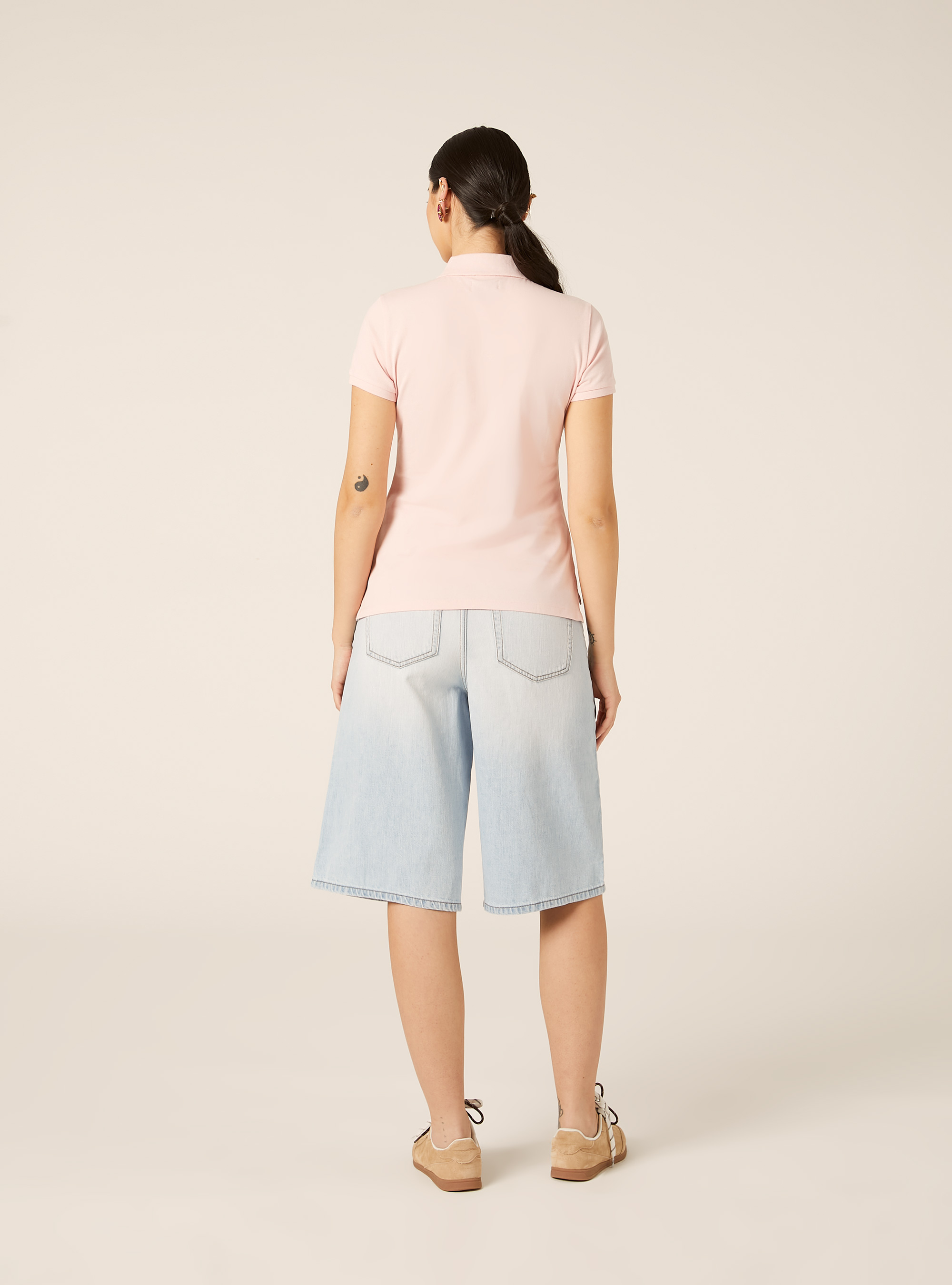 Polo de piqu&eacute; de algod&oacute;n con bordado, PK2 PINK MEDIUM
