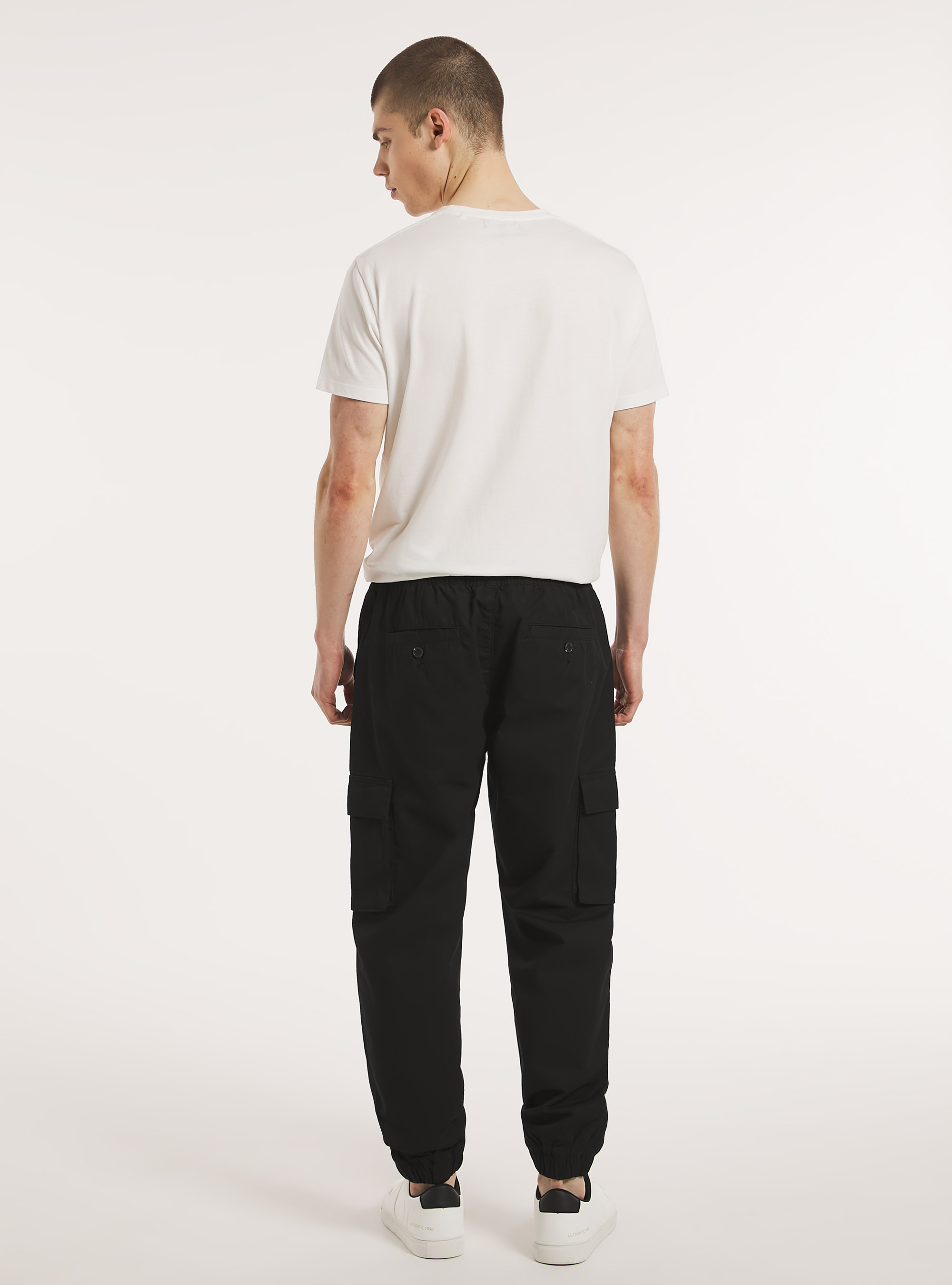 Pantalon jogger en coton, BK1 BLACK