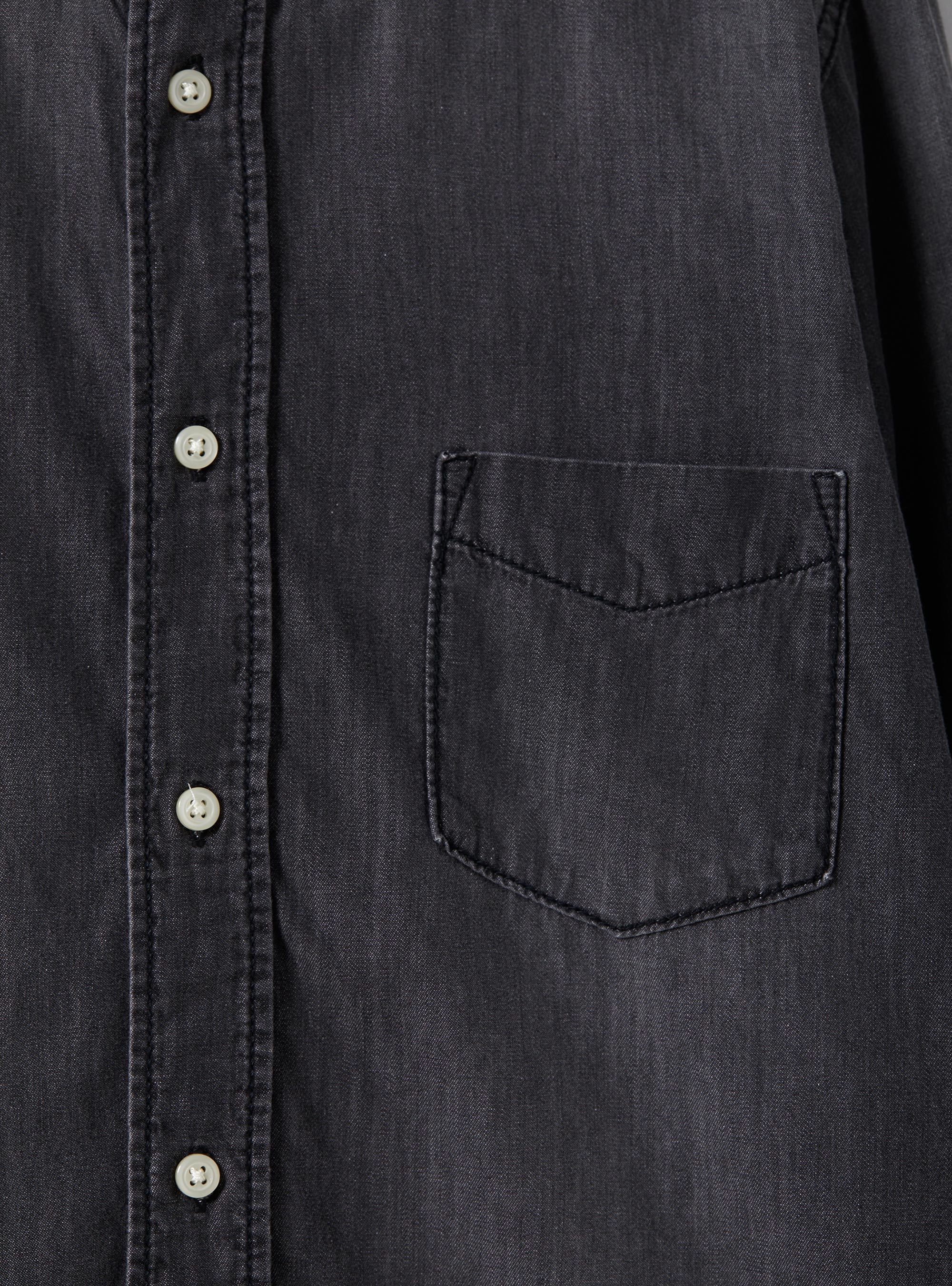Denim-Hemd, D000 BLACK