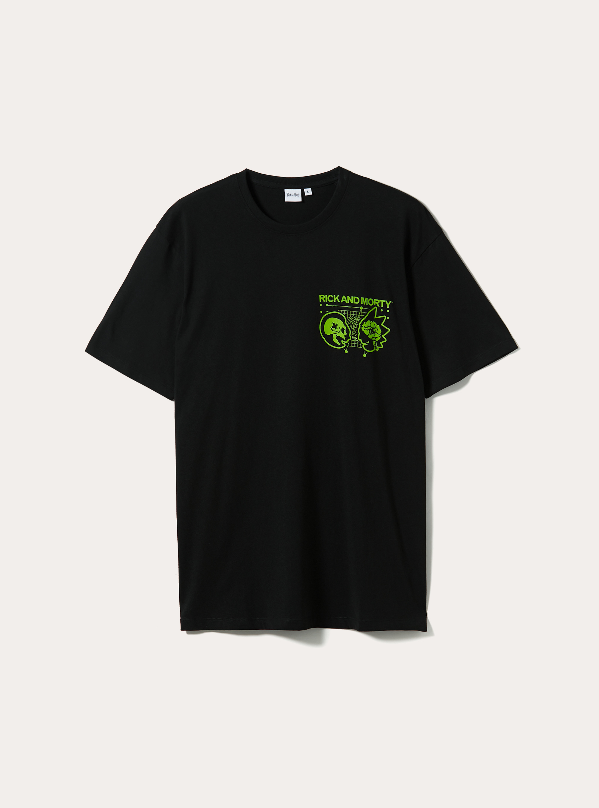 T-shirt rick and morty, BK1 BLACK