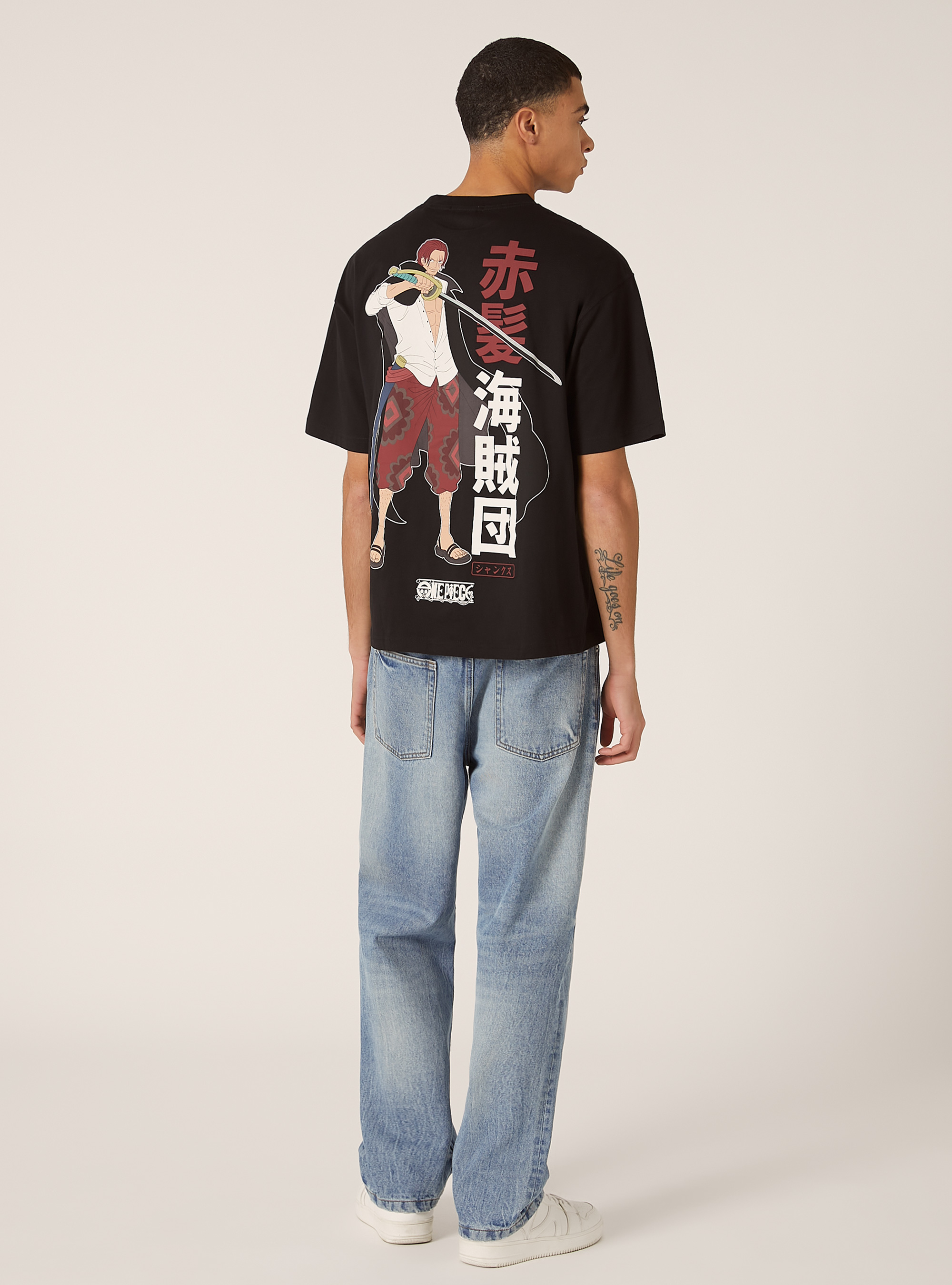 Camiseta de corte recto One Piece / Alcott, BK1 BLACK
