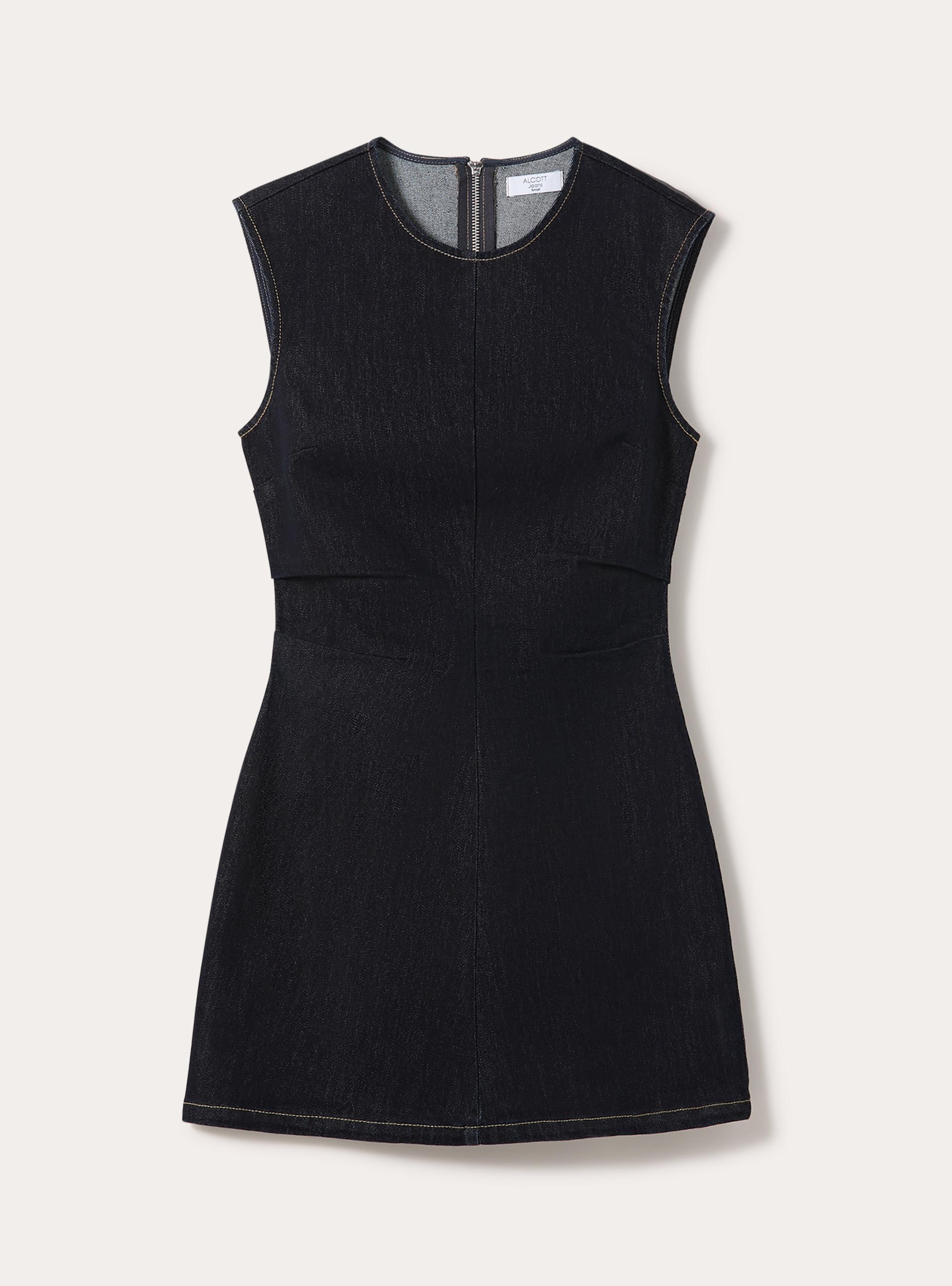 Short denim dress, D001 DEEP BLUE