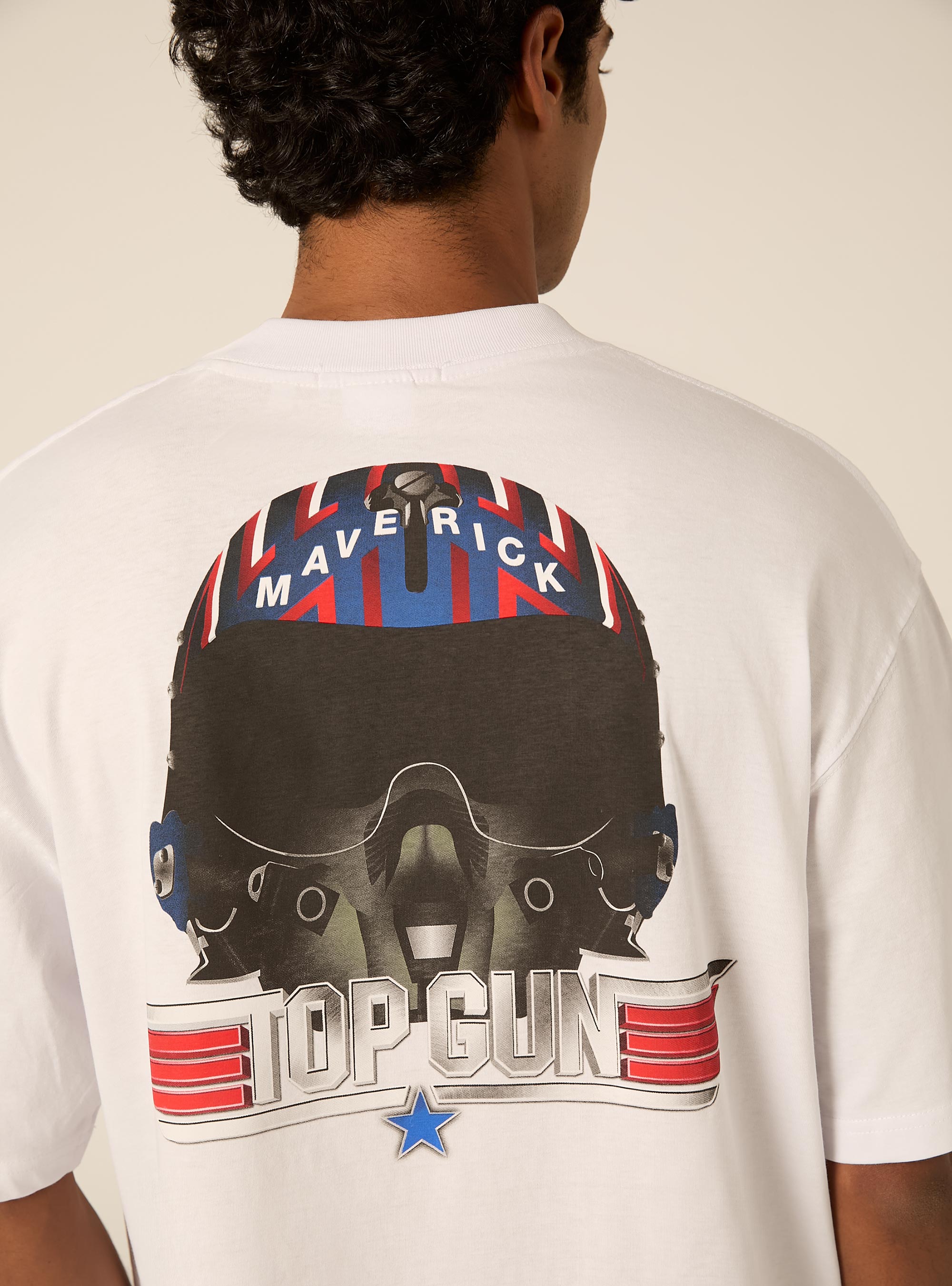 Maglietta boxy fit Top Gun / Alcott, WH3 WHITE