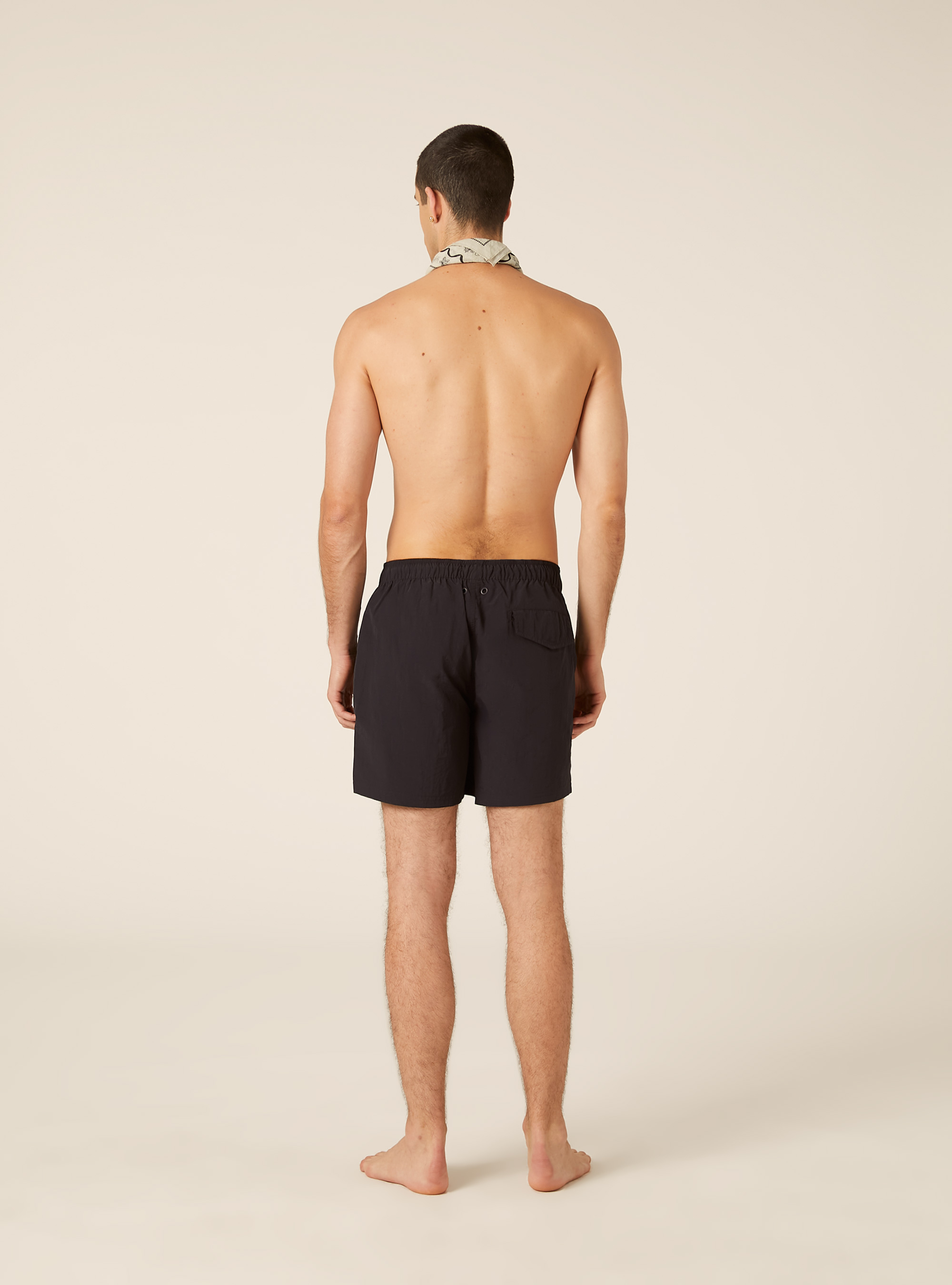 Short de Bain Bermuda &agrave; Cordon de Serrage, NA1 NAVY DARK