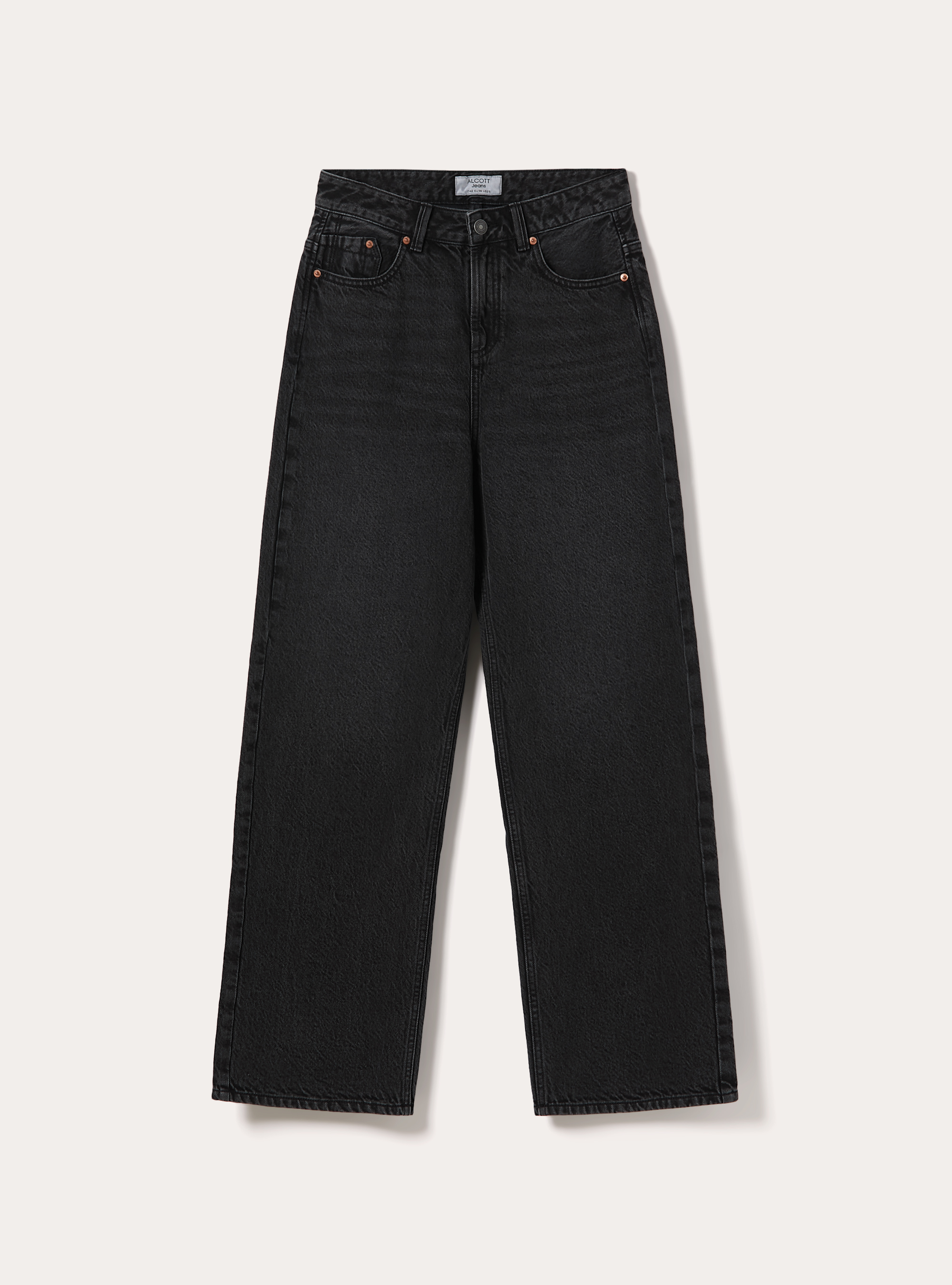 Vaqueros wide leg, D000 BLACK