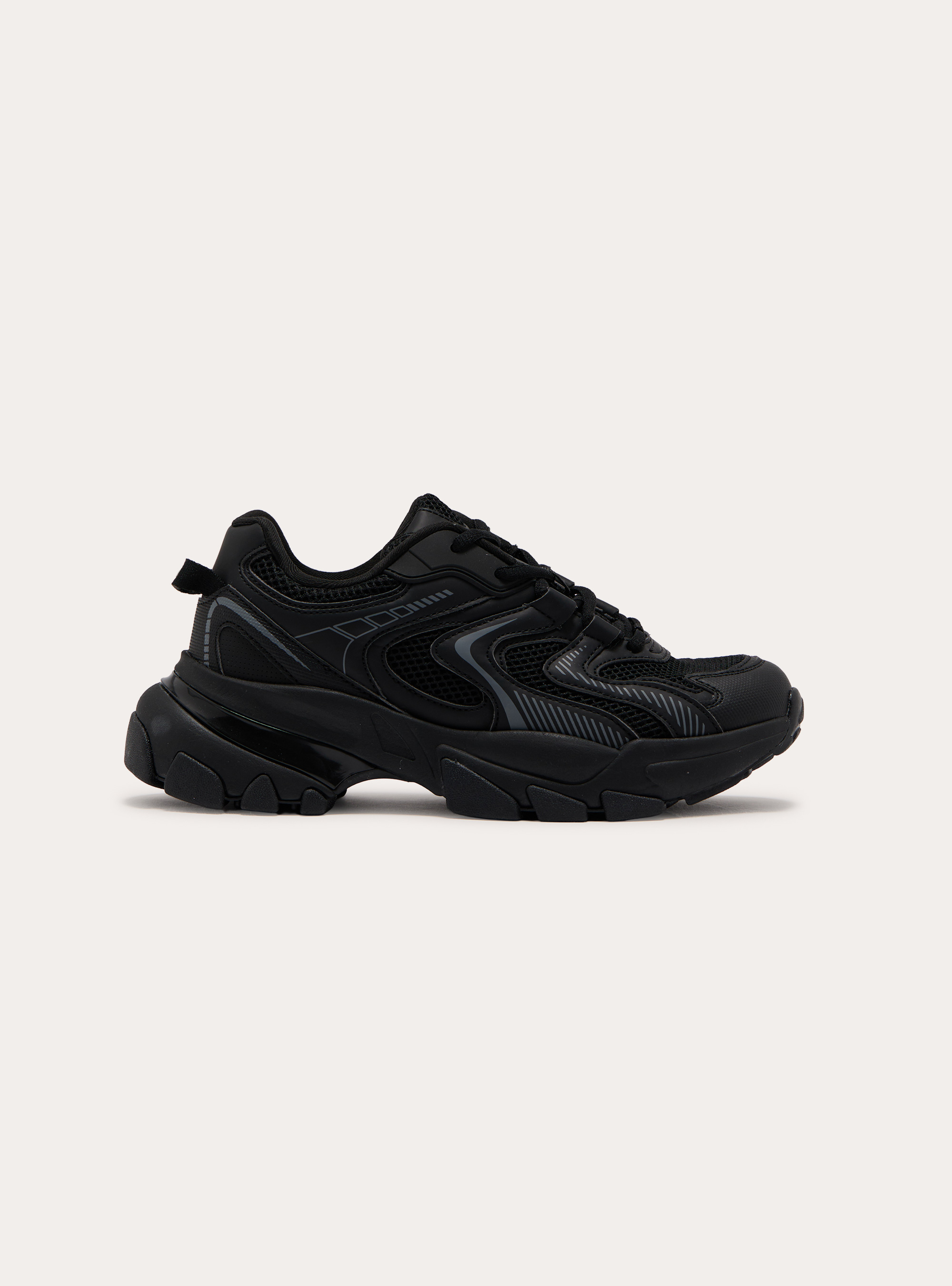 Sporty sneakers, BK1 BLACK