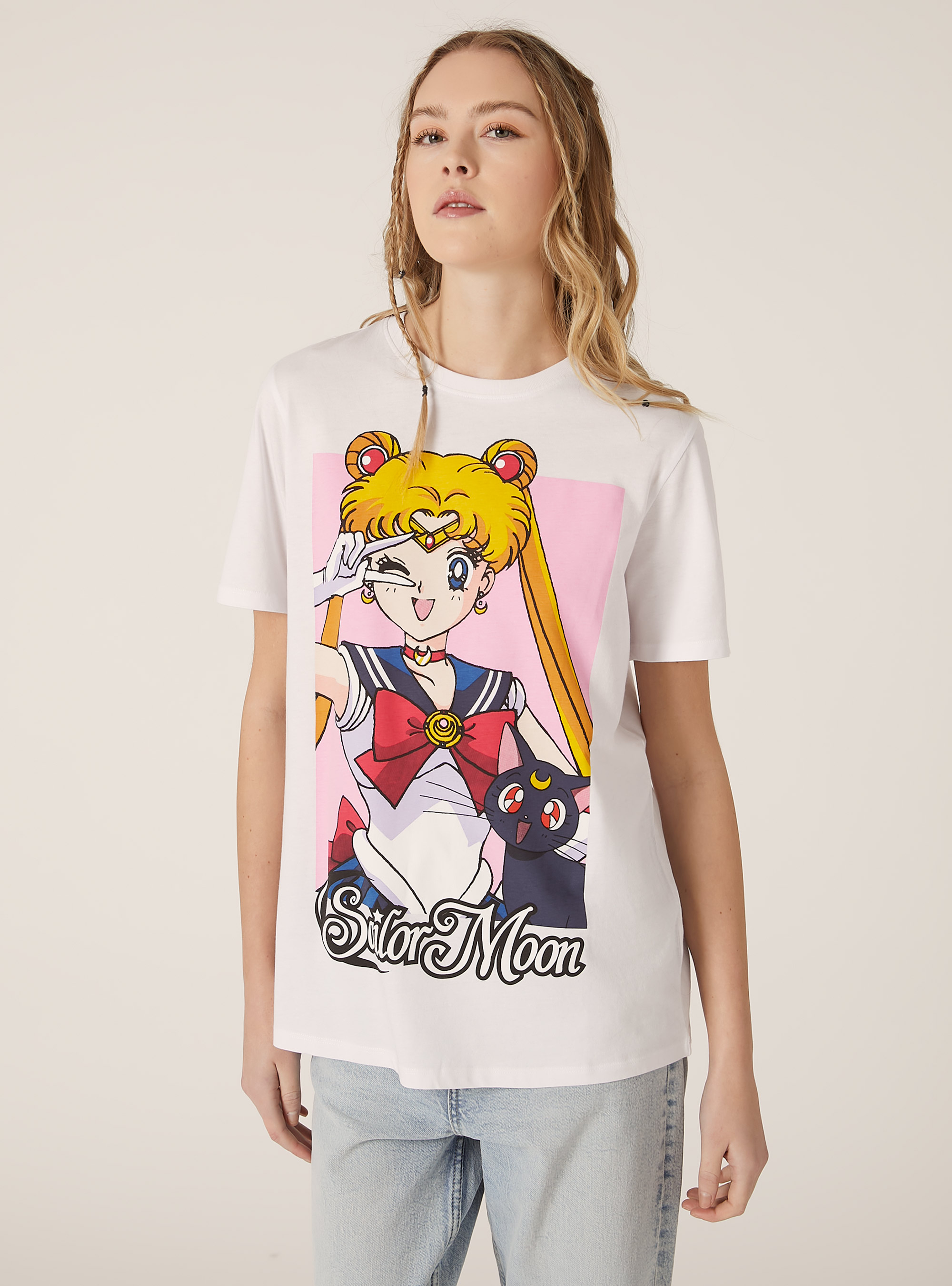 Camiseta Sailor Moon / Alcott, WH3 WHITE