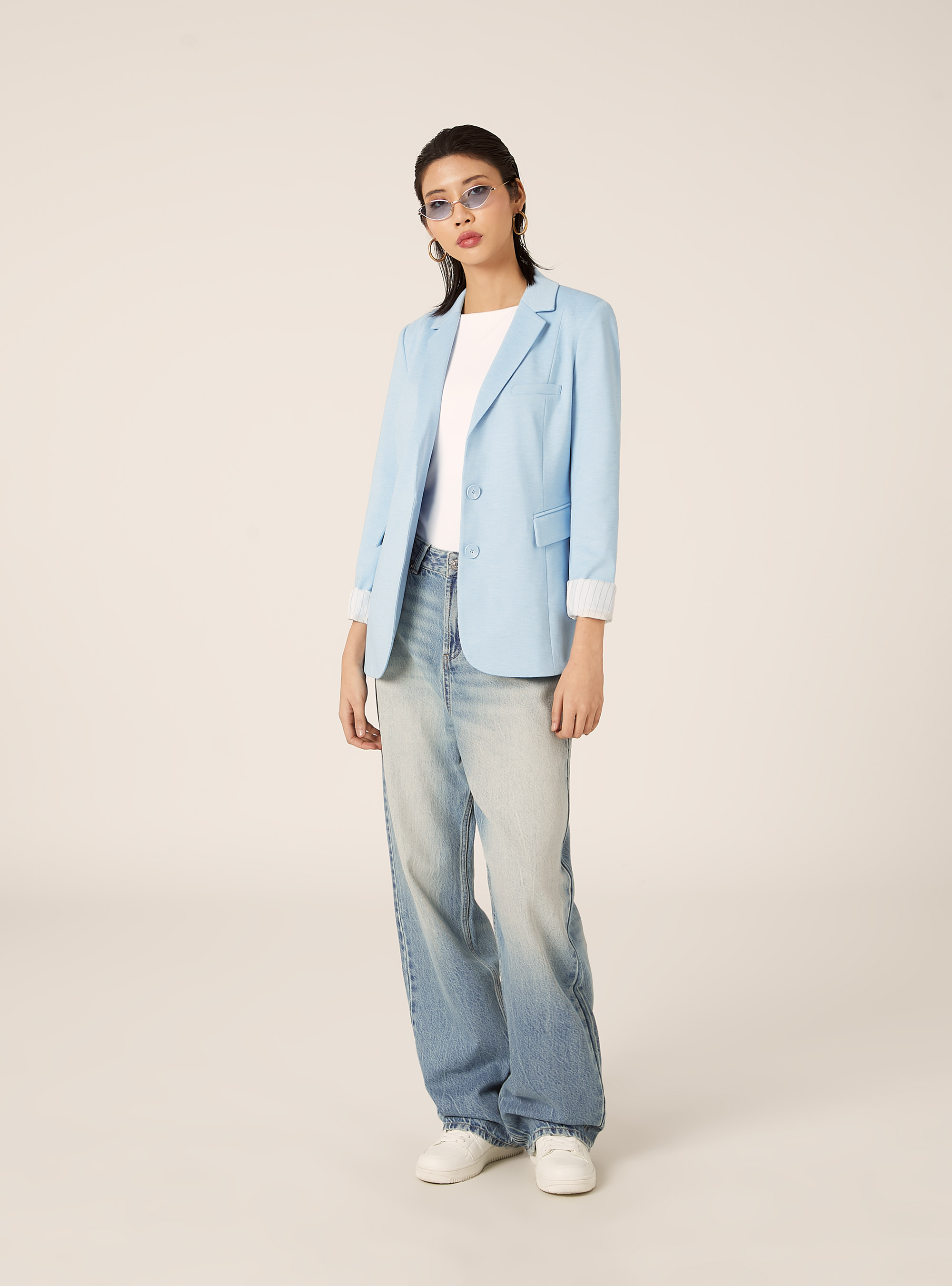 Blazer de jersey, AZ3 AZURE LIGHT