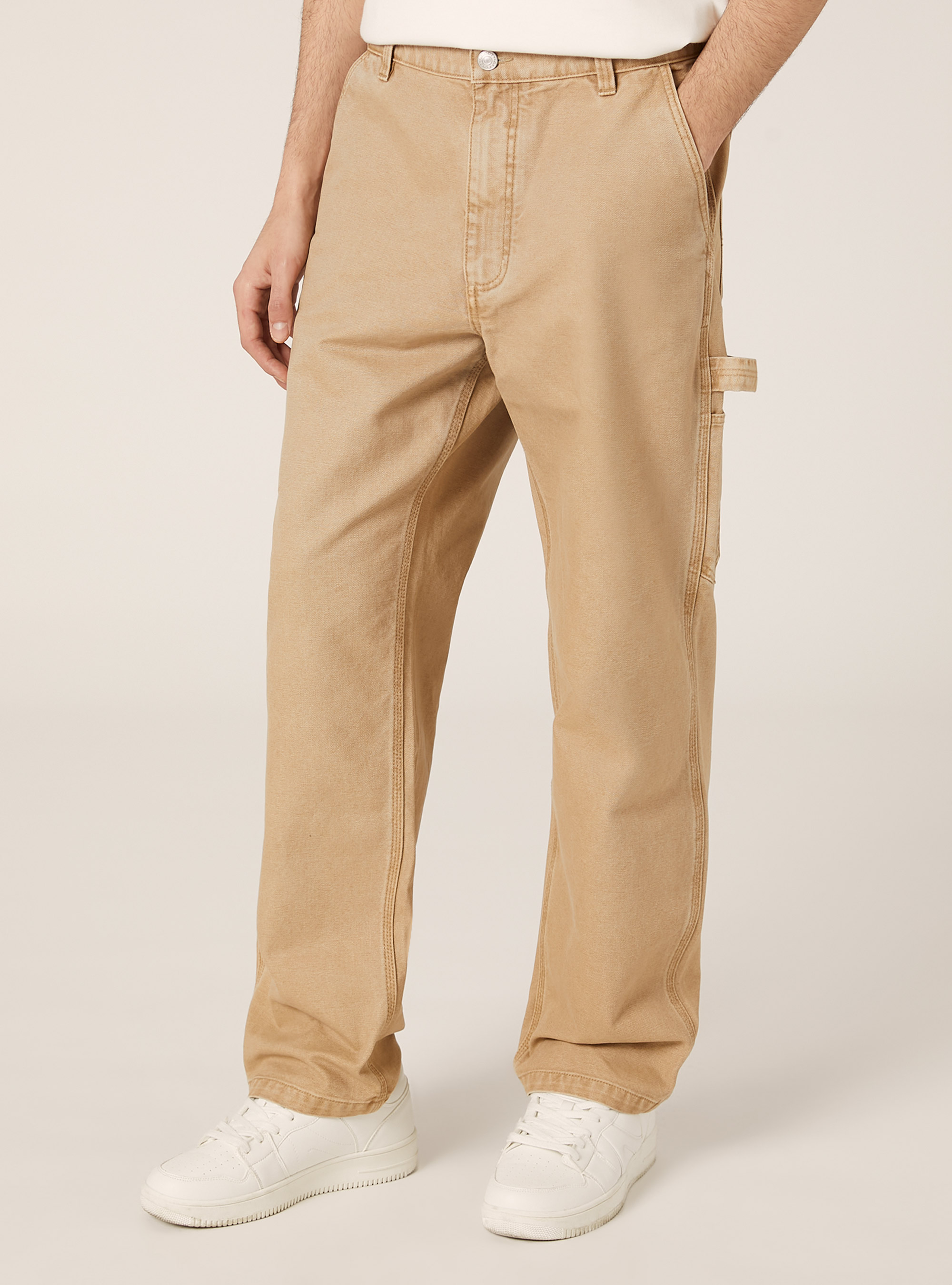 Pantalon en toile de charpentier, BG2 BEIGE MEDIUM
