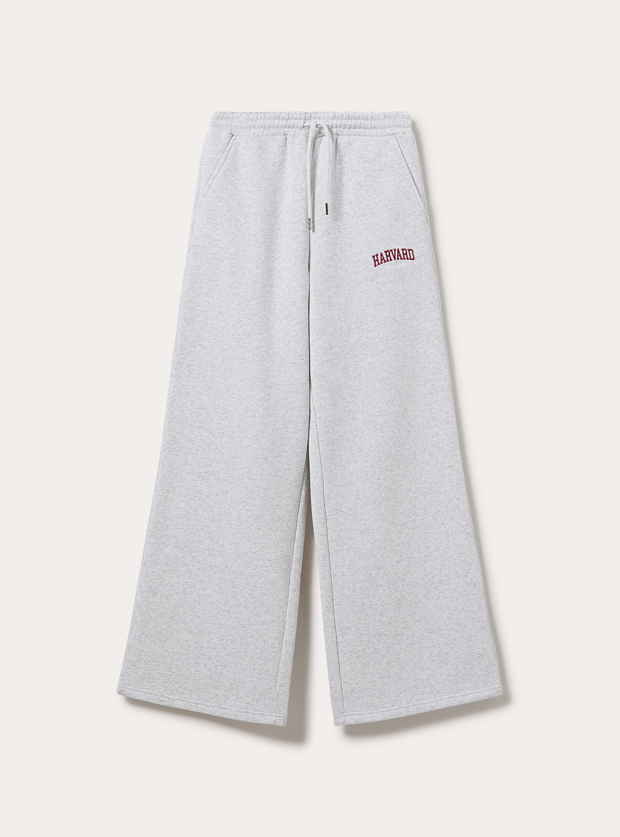 Pantaloni wide leg licenza harvard, MGY3 GREY MEL LIGHT