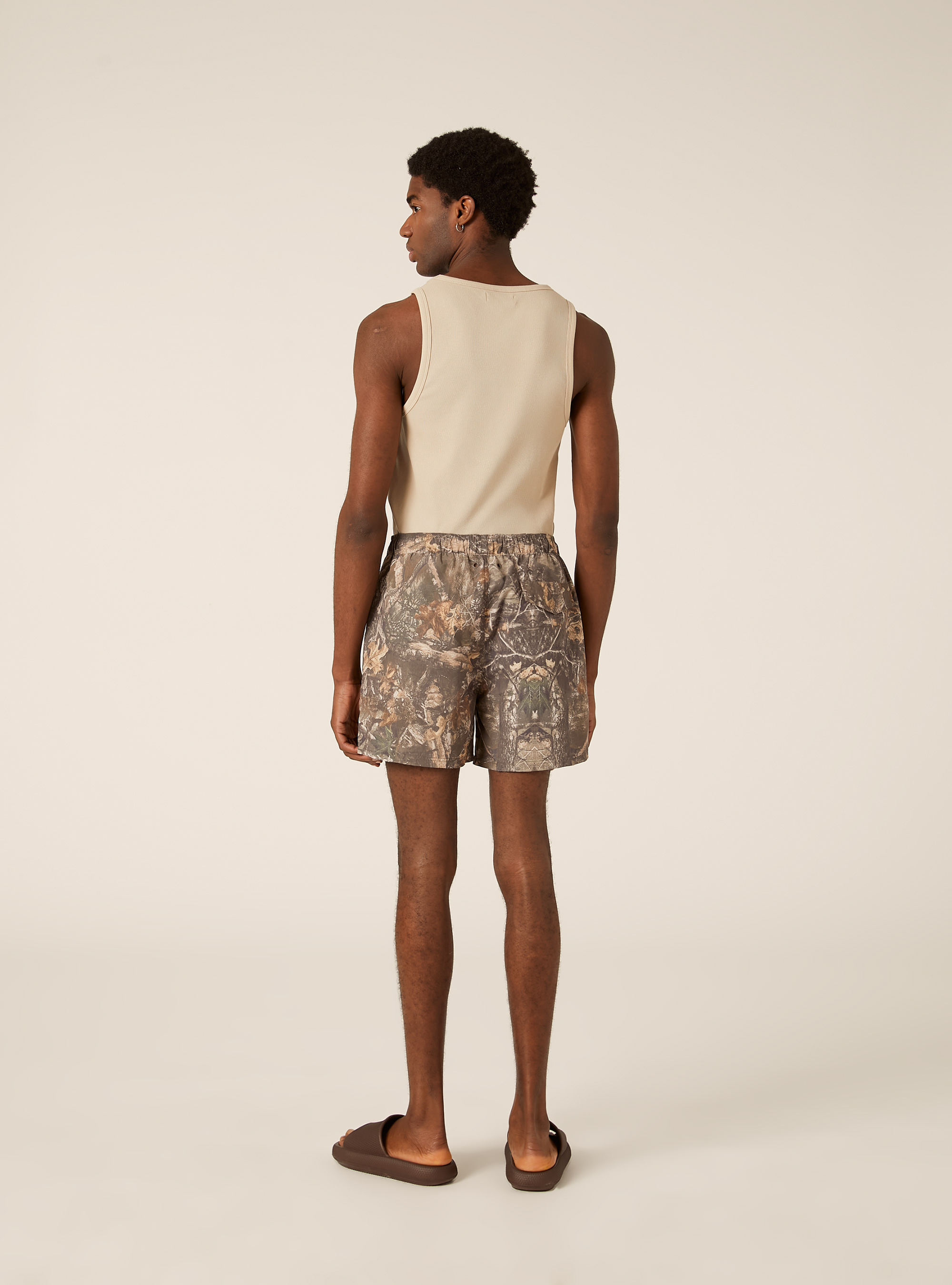 Real-Tree Camouflage Drawstring Shorts, KY1 KAKY DARK