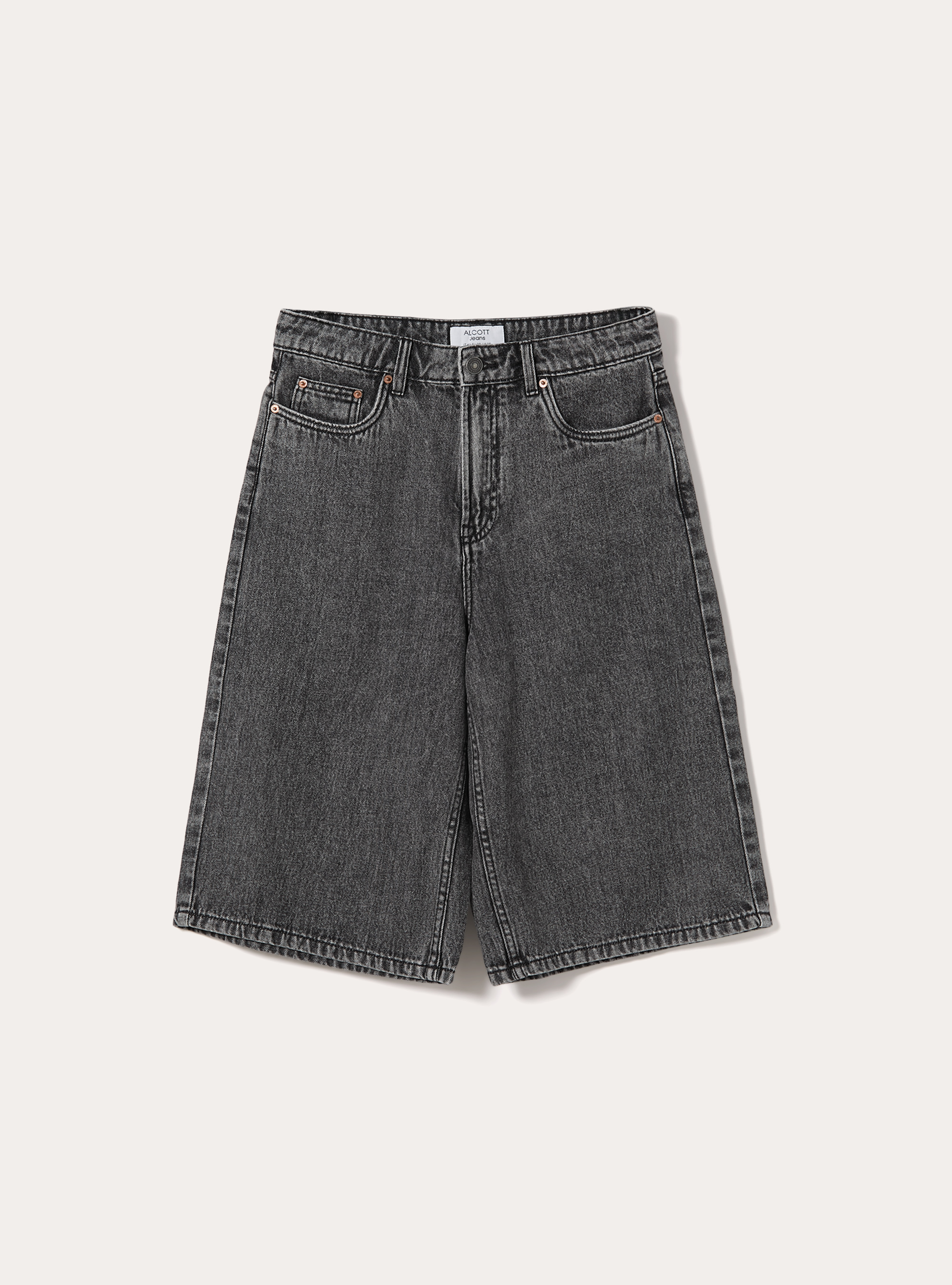 Bermuda Jorts in denim, D000 BLACK
