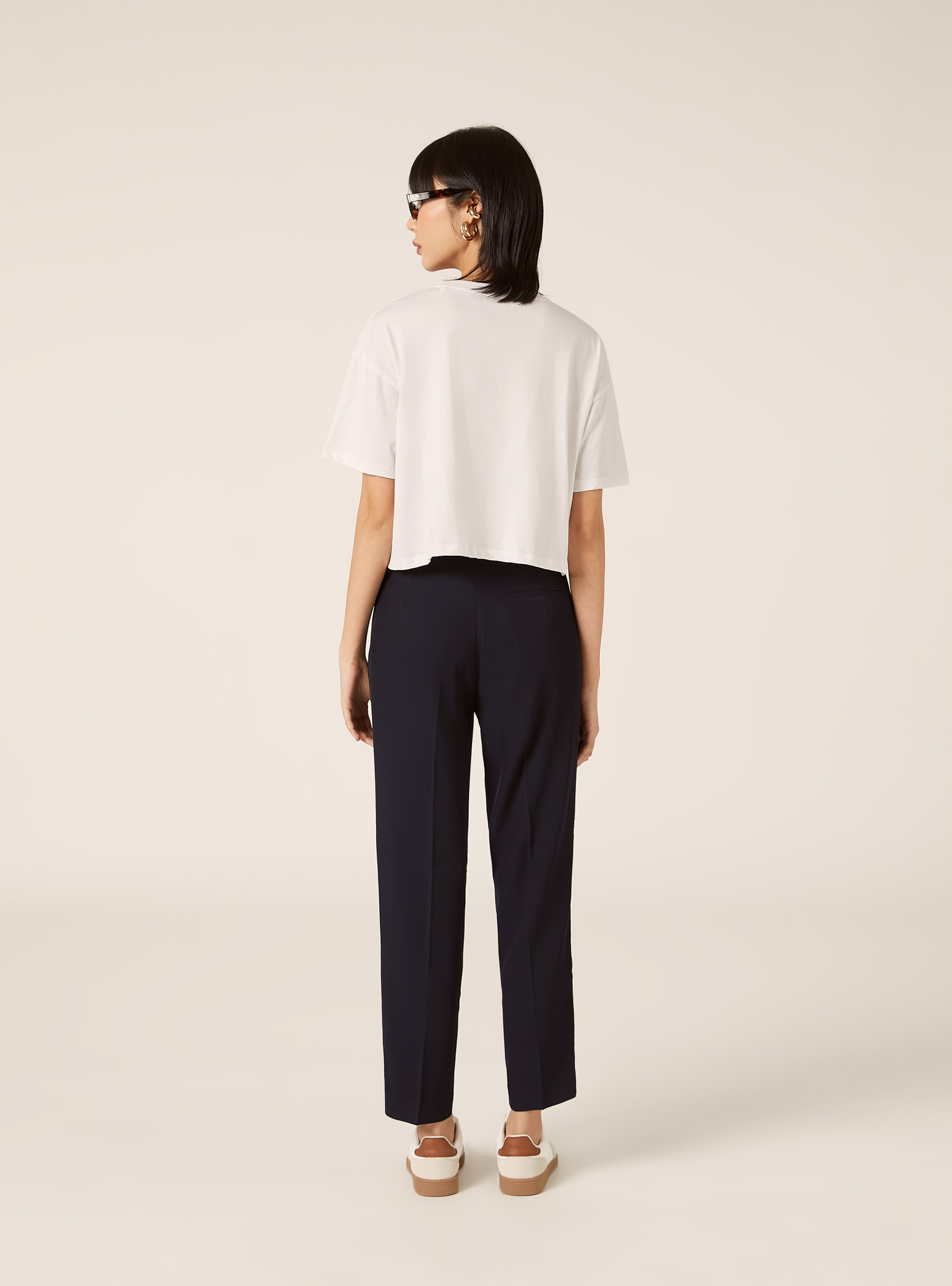 Pantaloni tailoring, NAVY MEDIO