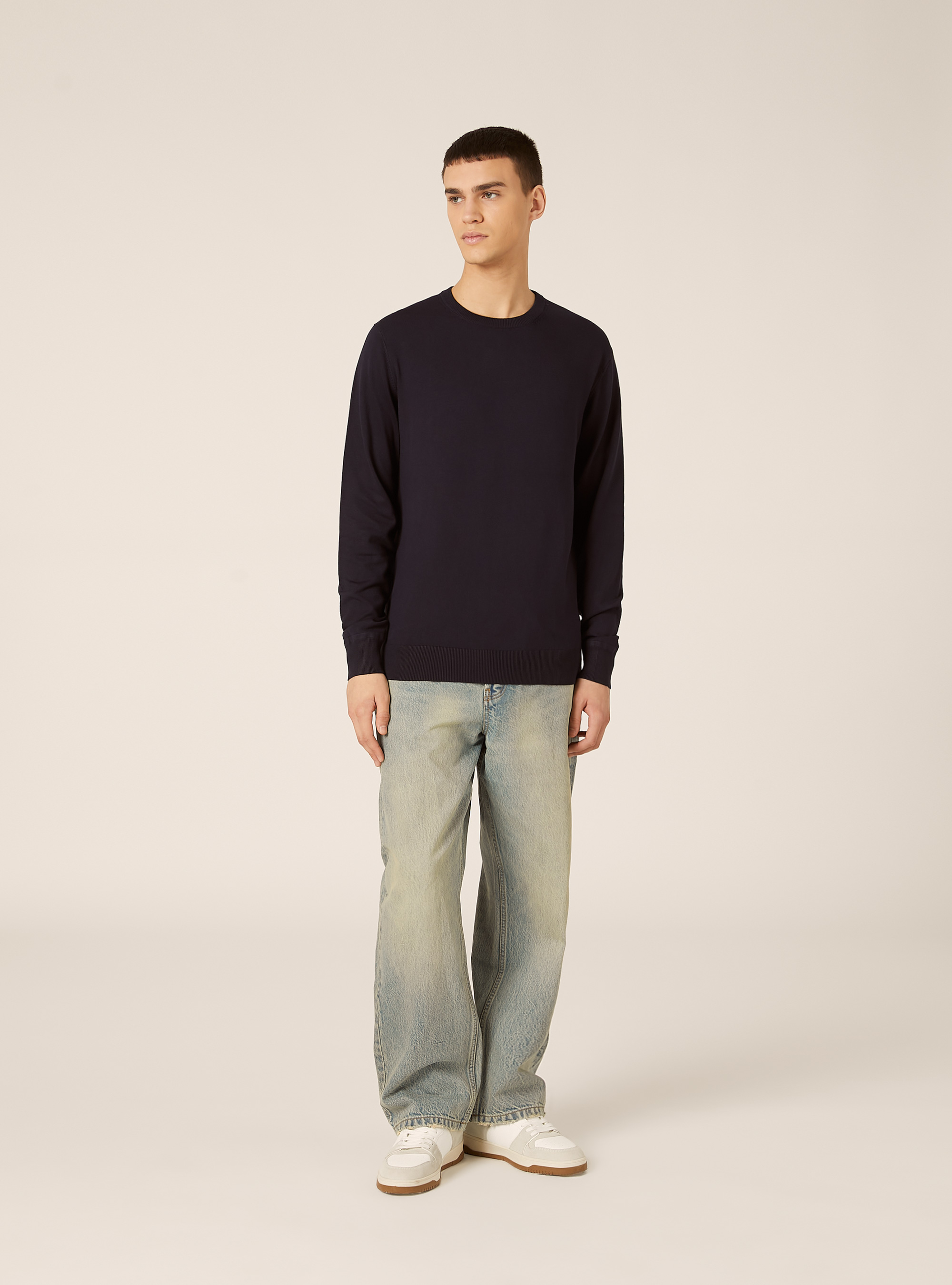 Pullover in sustainable Ecovero viscose, NA1 NAVY DARK