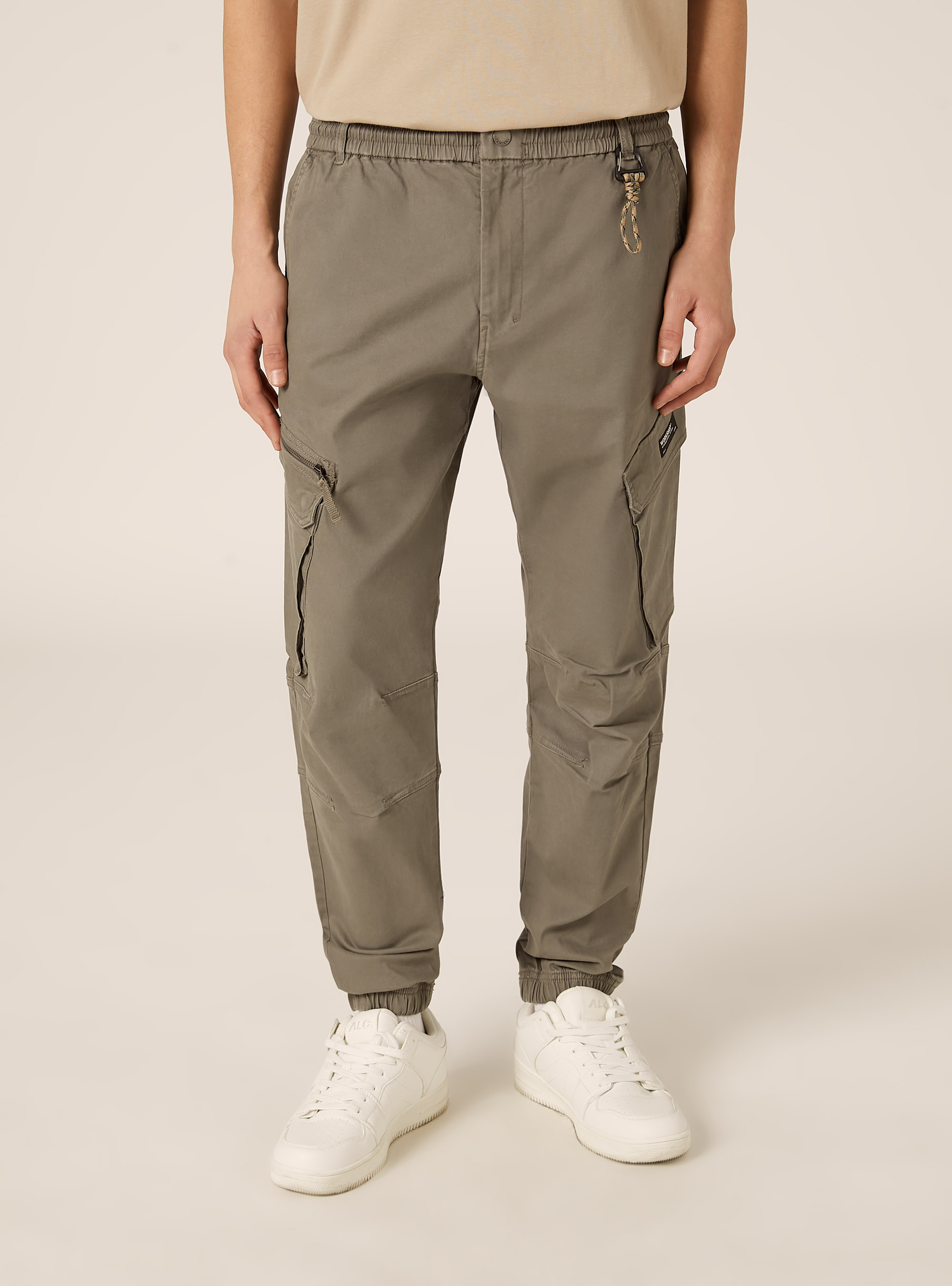 Twill cargo pants, KY2 KAKY MEDIUM