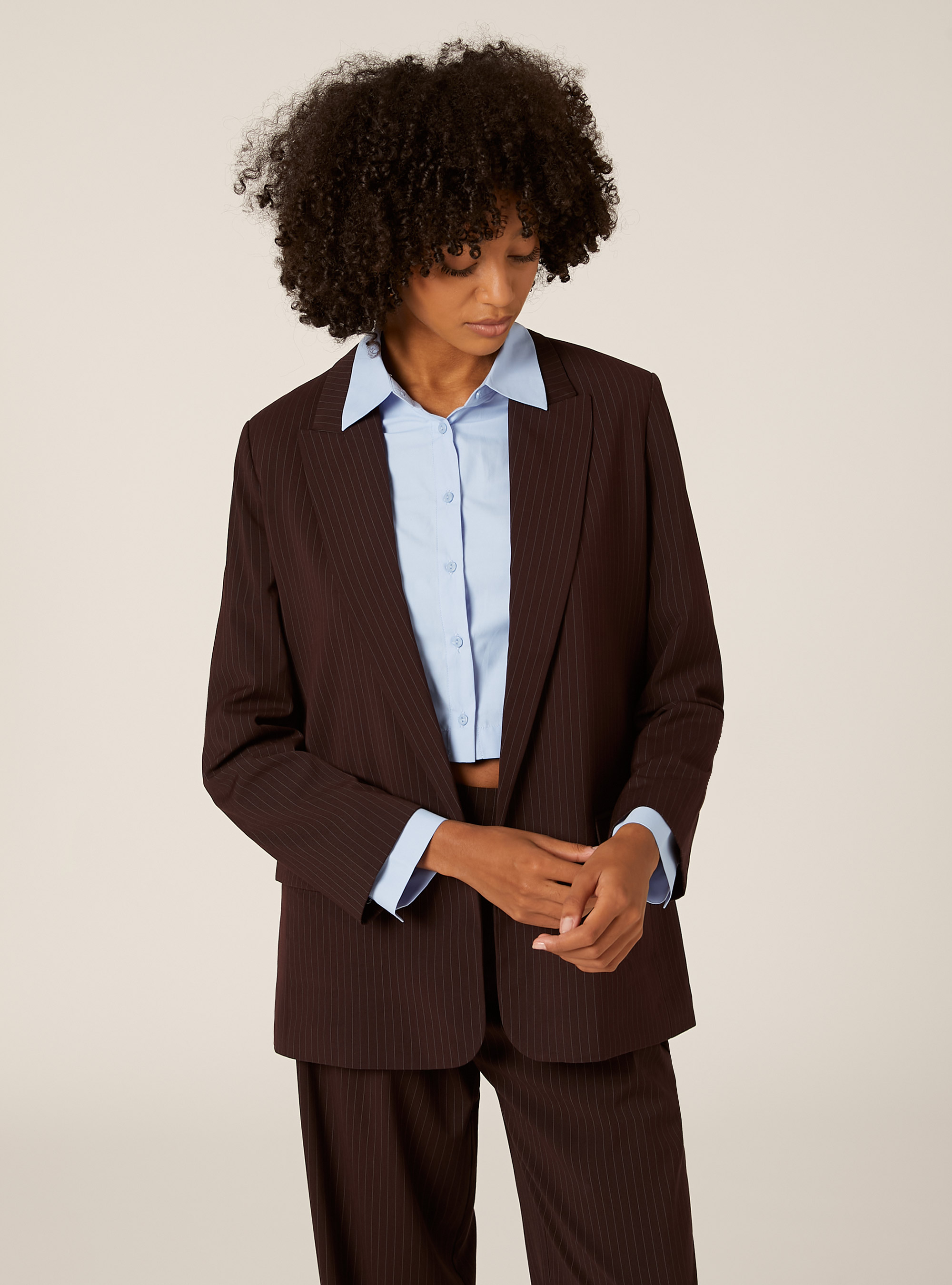 Blazer ouvert sur mesure, BO1 BORDEAUX DARK