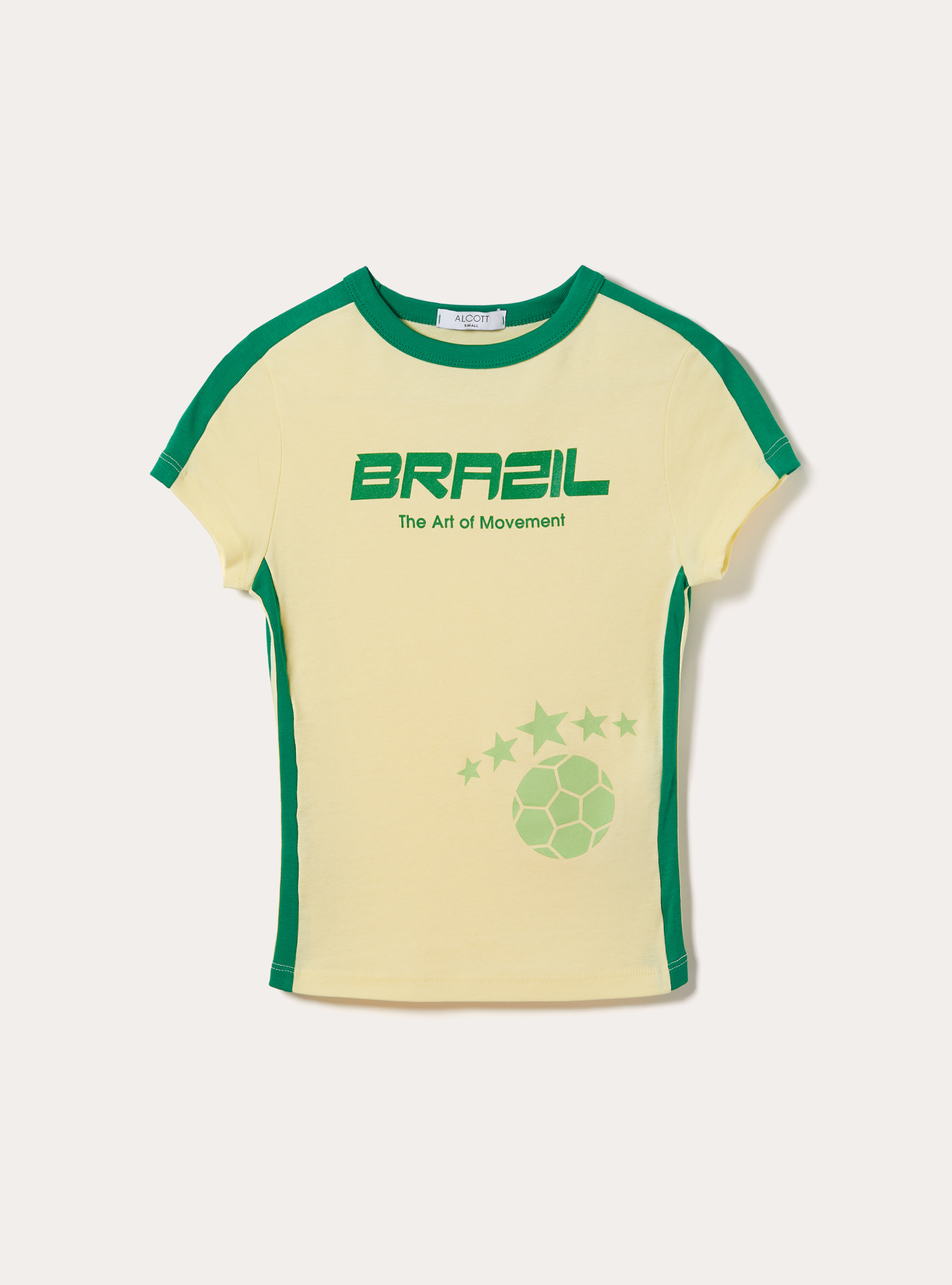 Camiseta Mundial Slim Fit, YE3 LIGHT YELLOW