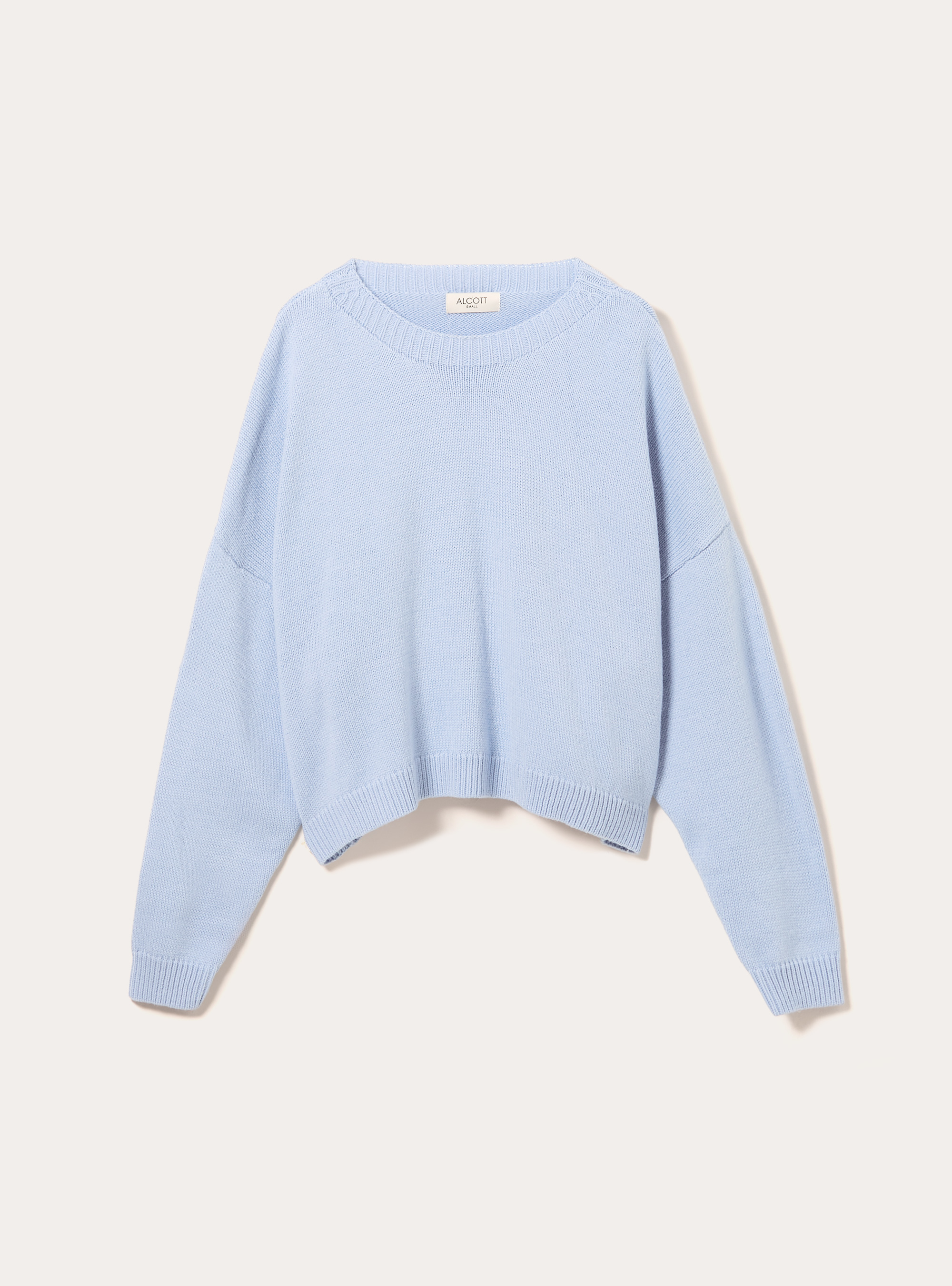 Pull &agrave; col rond basique, MAZ2 AZURE MEL MEDIUM