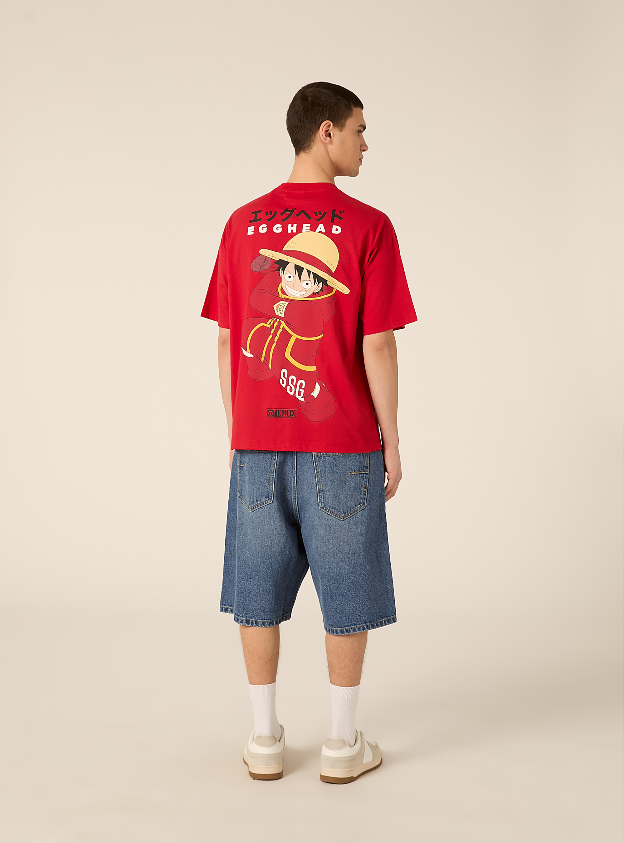 Camiseta de corte recto One Piece / Alcott, RD2 RED MEDIUM