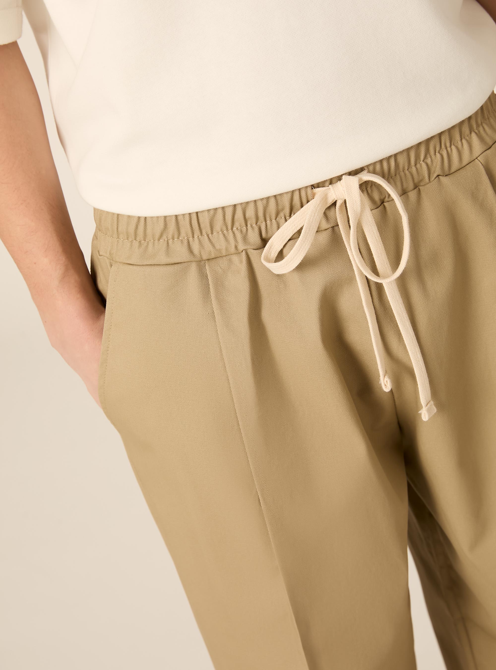 Balloon-fit trousers, BG2 BEIGE MEDIUM