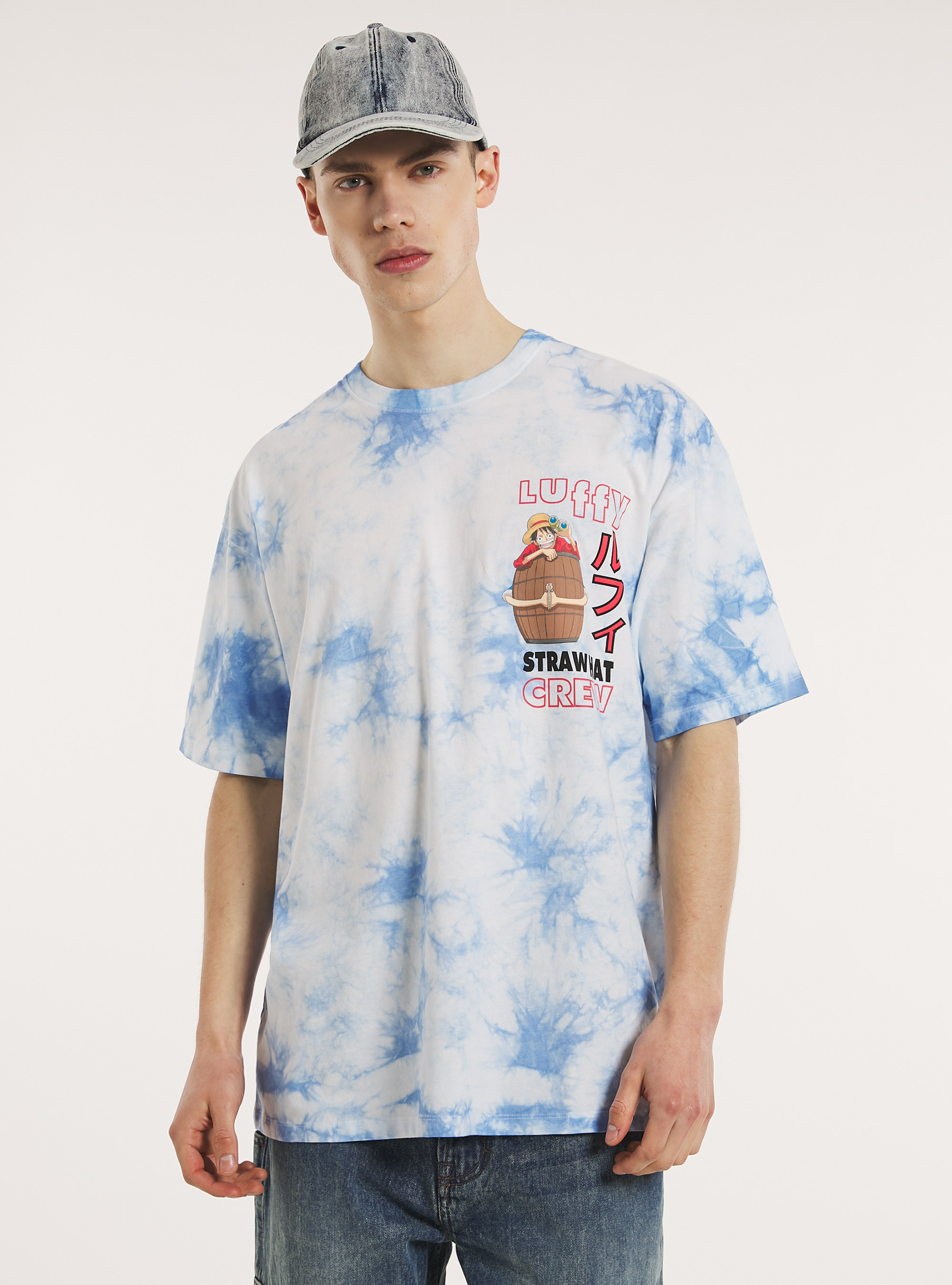 One Piece / Camiseta Alcott oversize tie-dye, WH3 WHITE