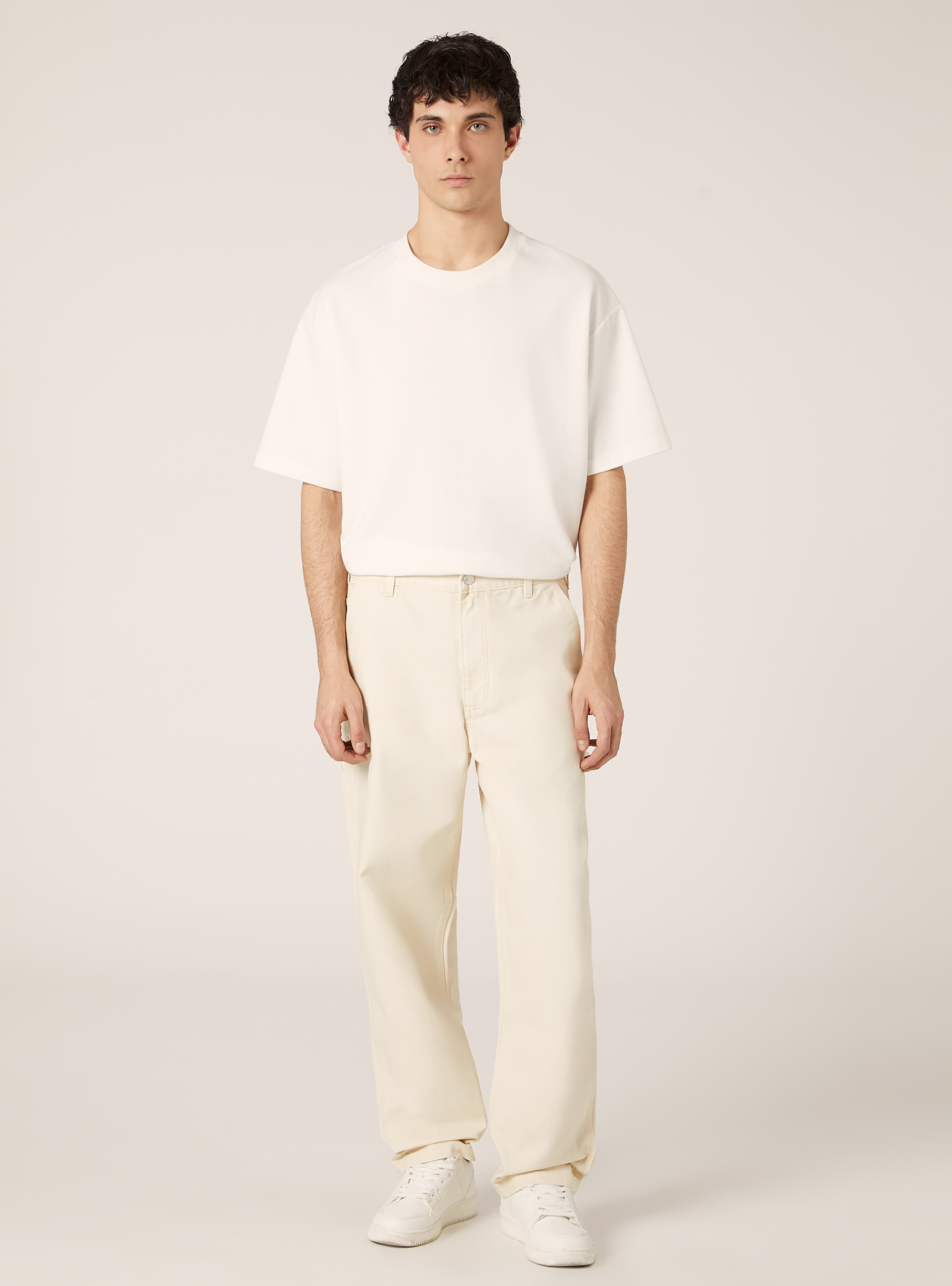 Pantalon en toile de charpentier, WH1 OFF WHITE