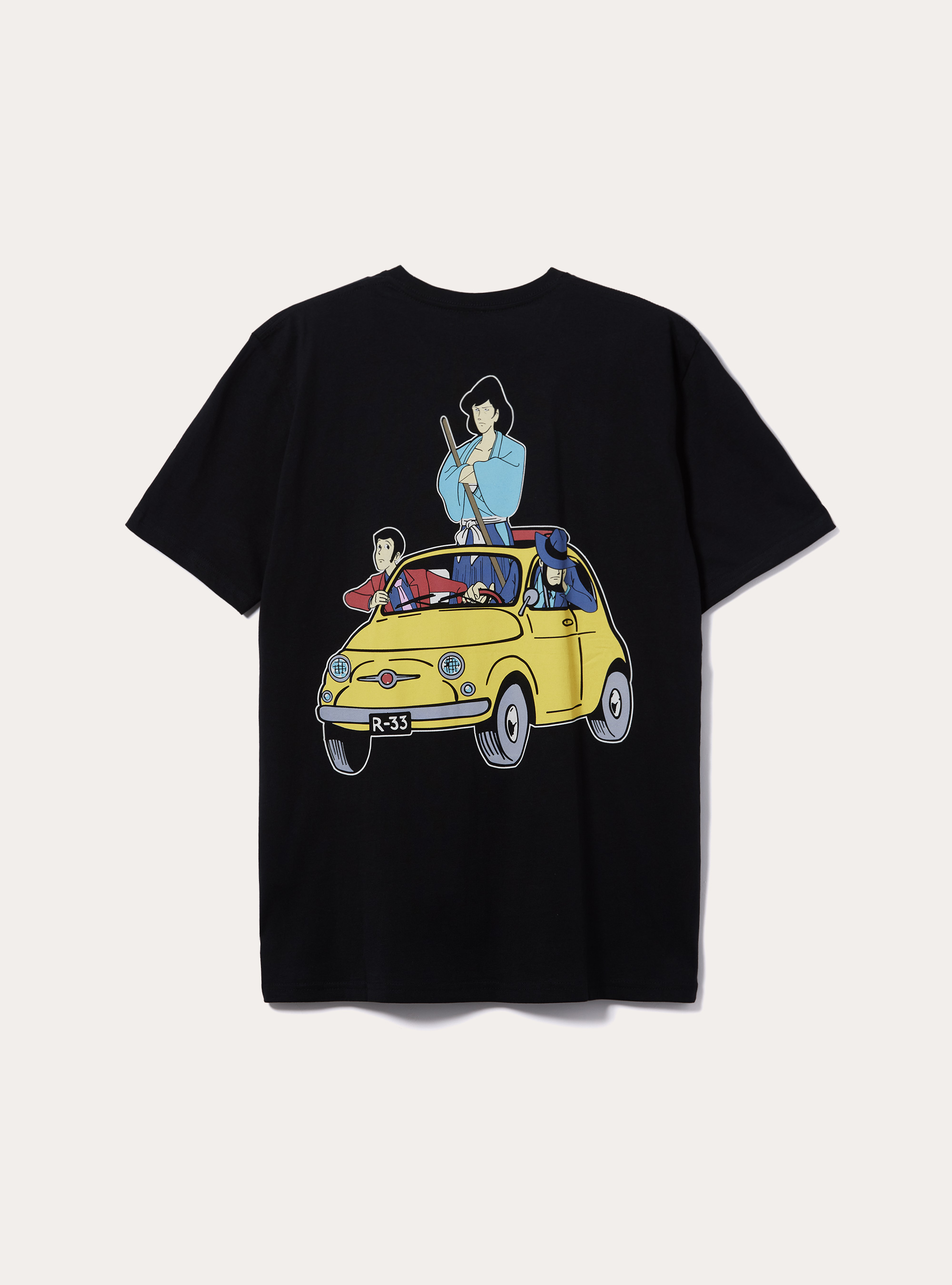 T-shirt licenza lupin, BK1 BLACK
