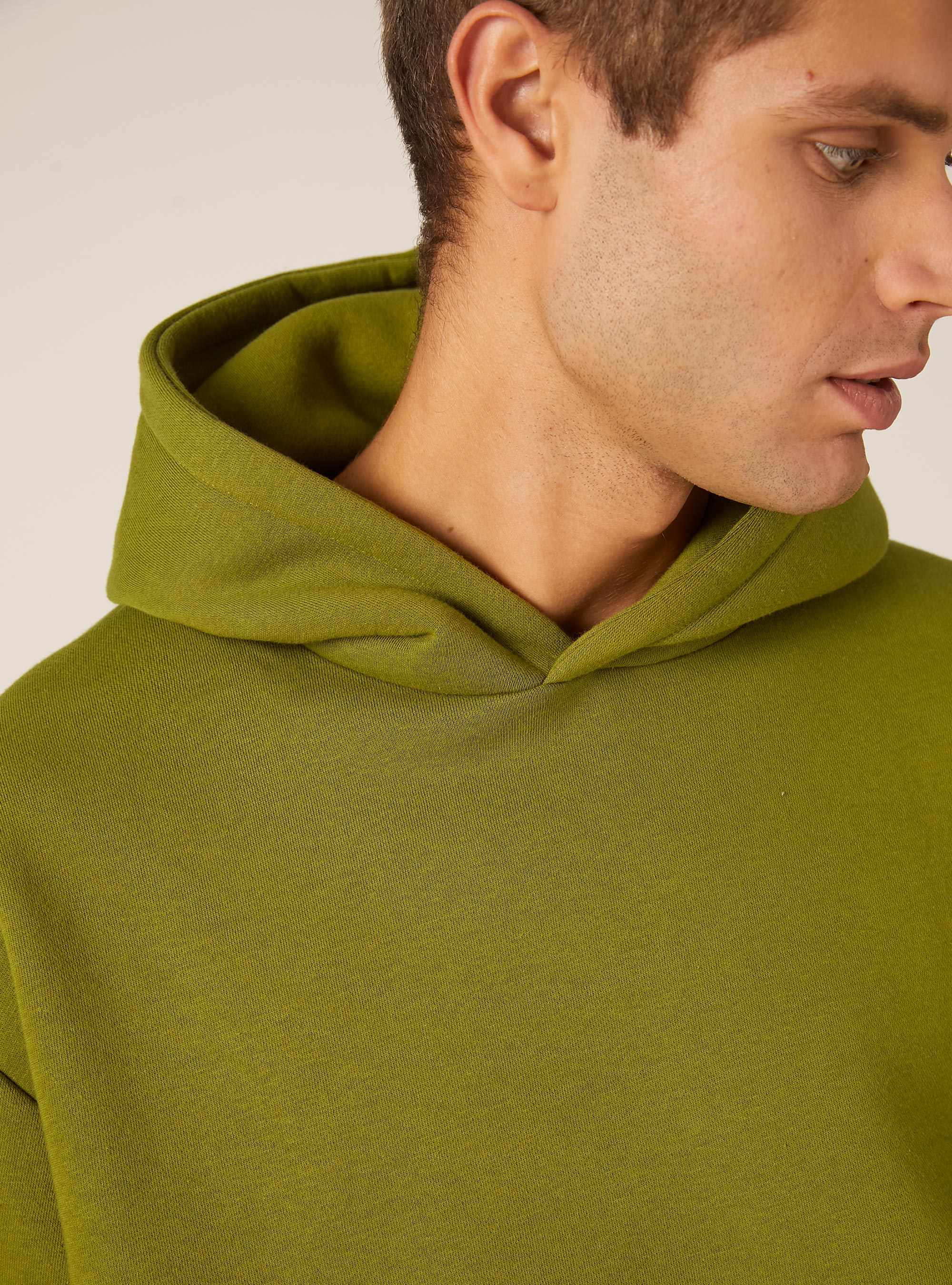 Sweat &agrave; capuche coupe boxy, GN3 GREEN LIGHT