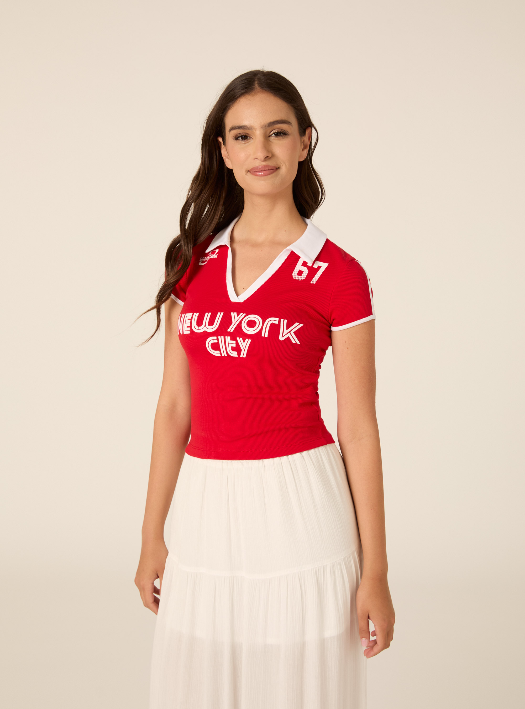 Slim Fit Short Sleeve Graphic Polo Shirt, RD2 RED MEDIUM