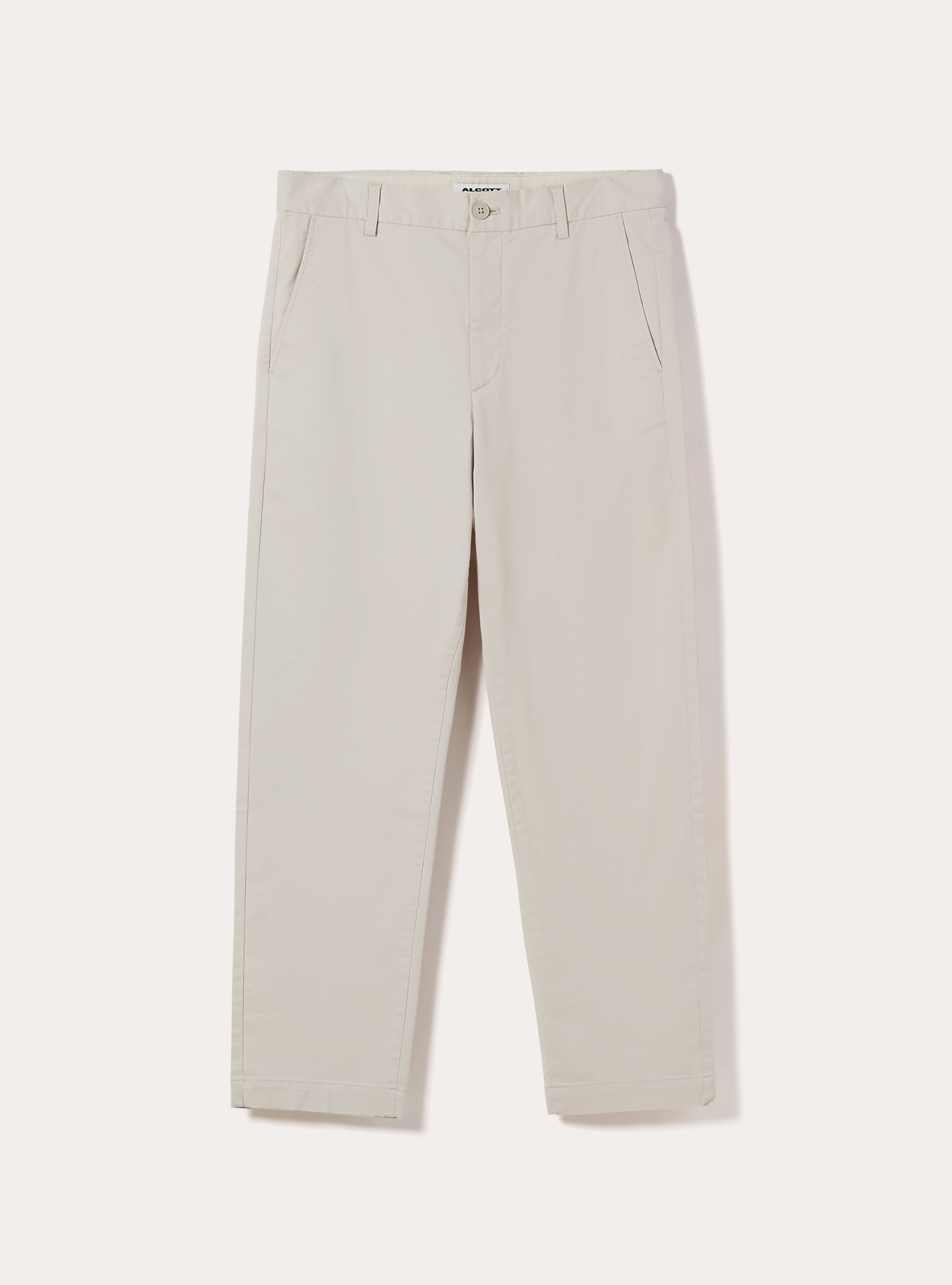 Pantaloni chino slim fit, CREMA CHIARO