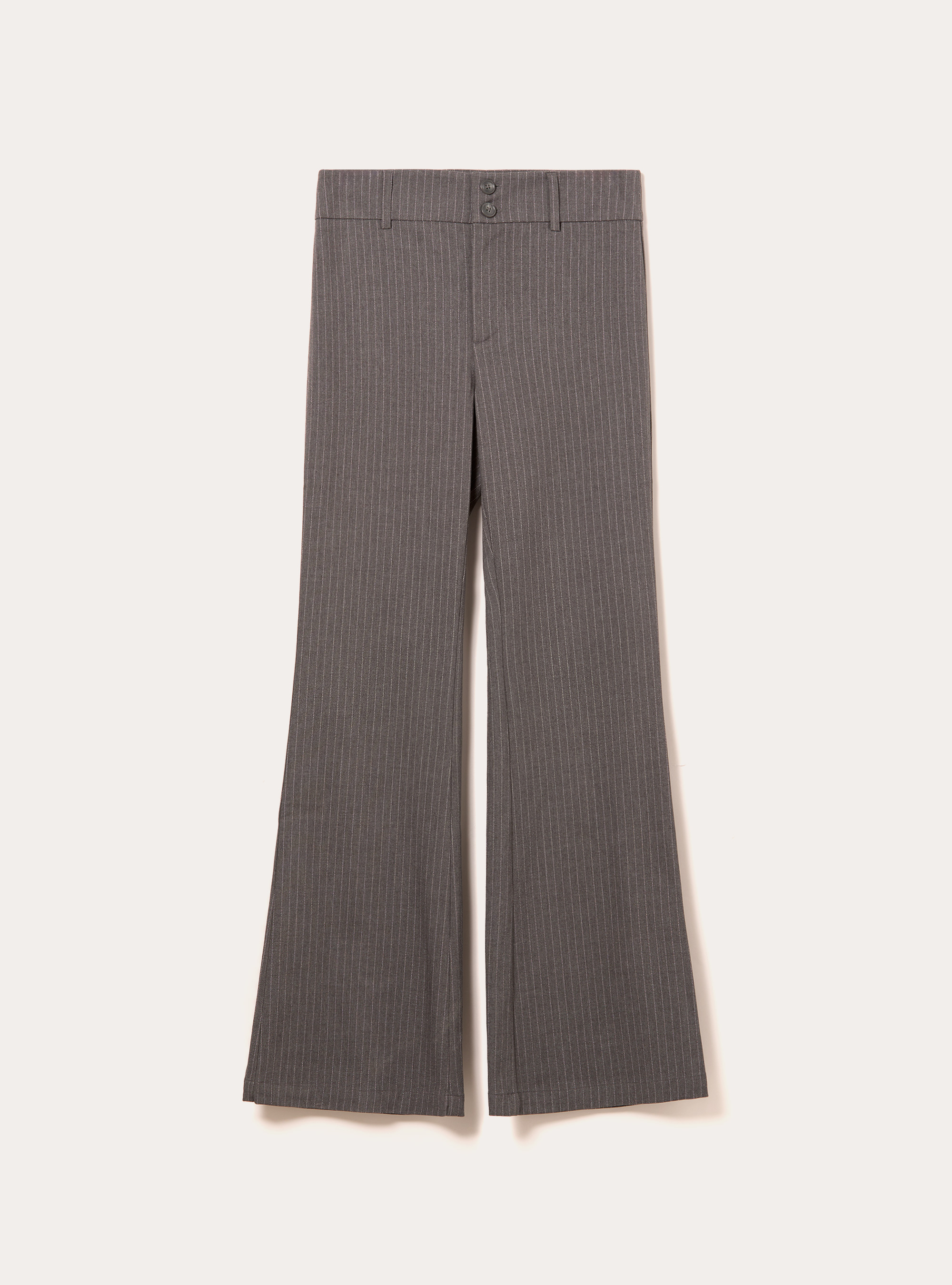 Pantalon flare fit &agrave; motifs, MGY1 GREY MEL DARK