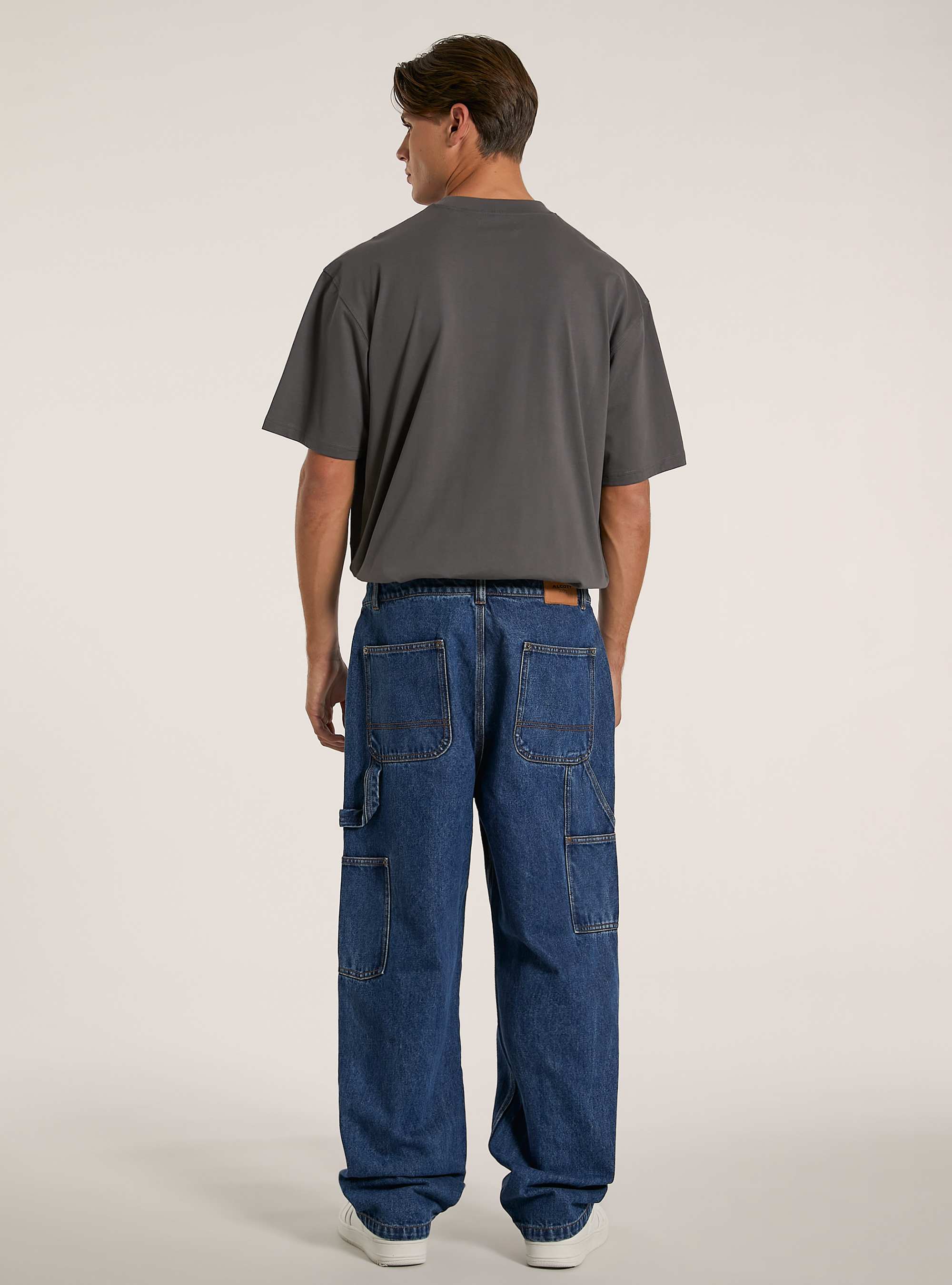 Jeans de charpentier ouvrier, D003 MEDIUM BLUE
