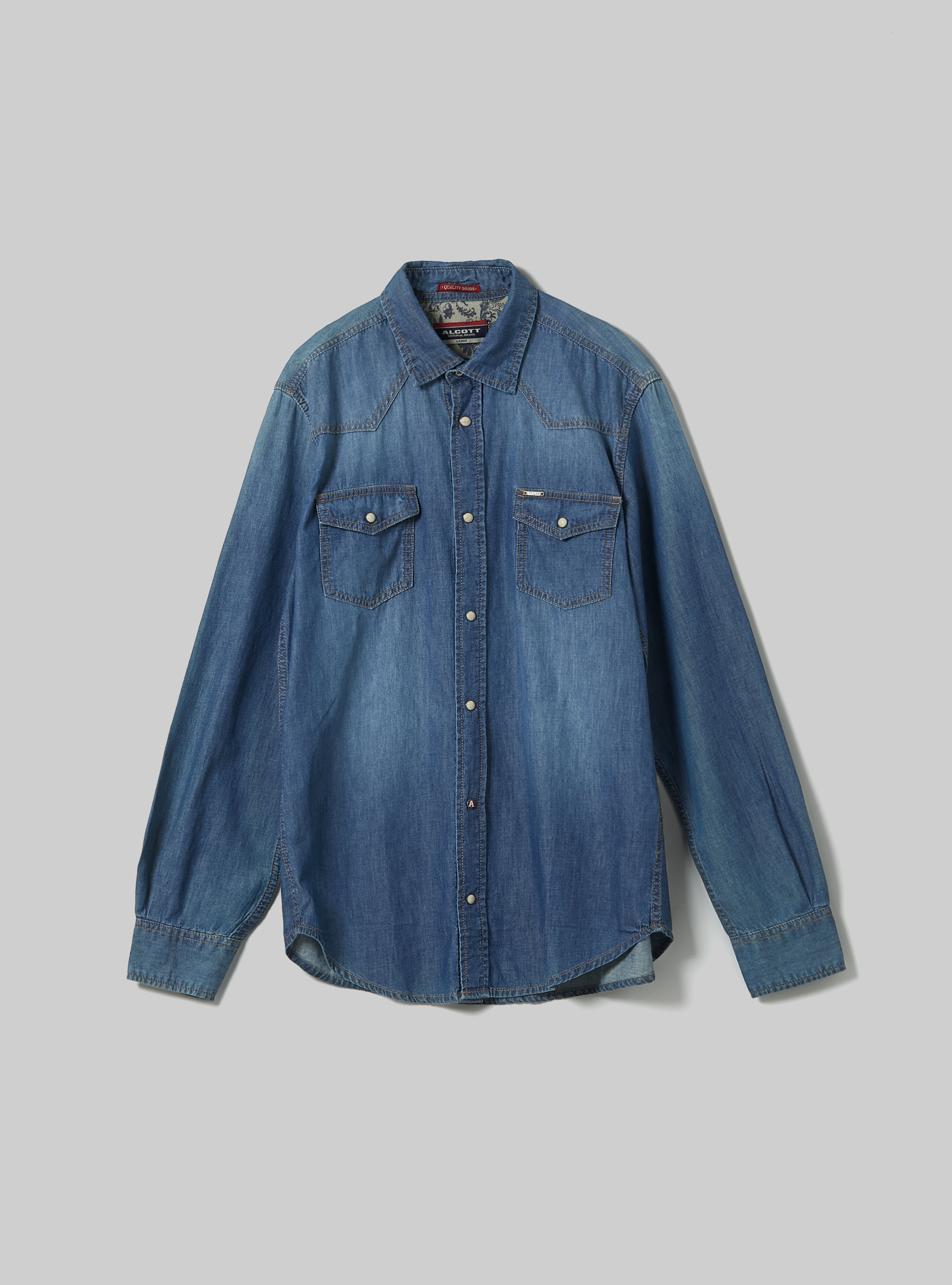 Camicia in denim, BLU